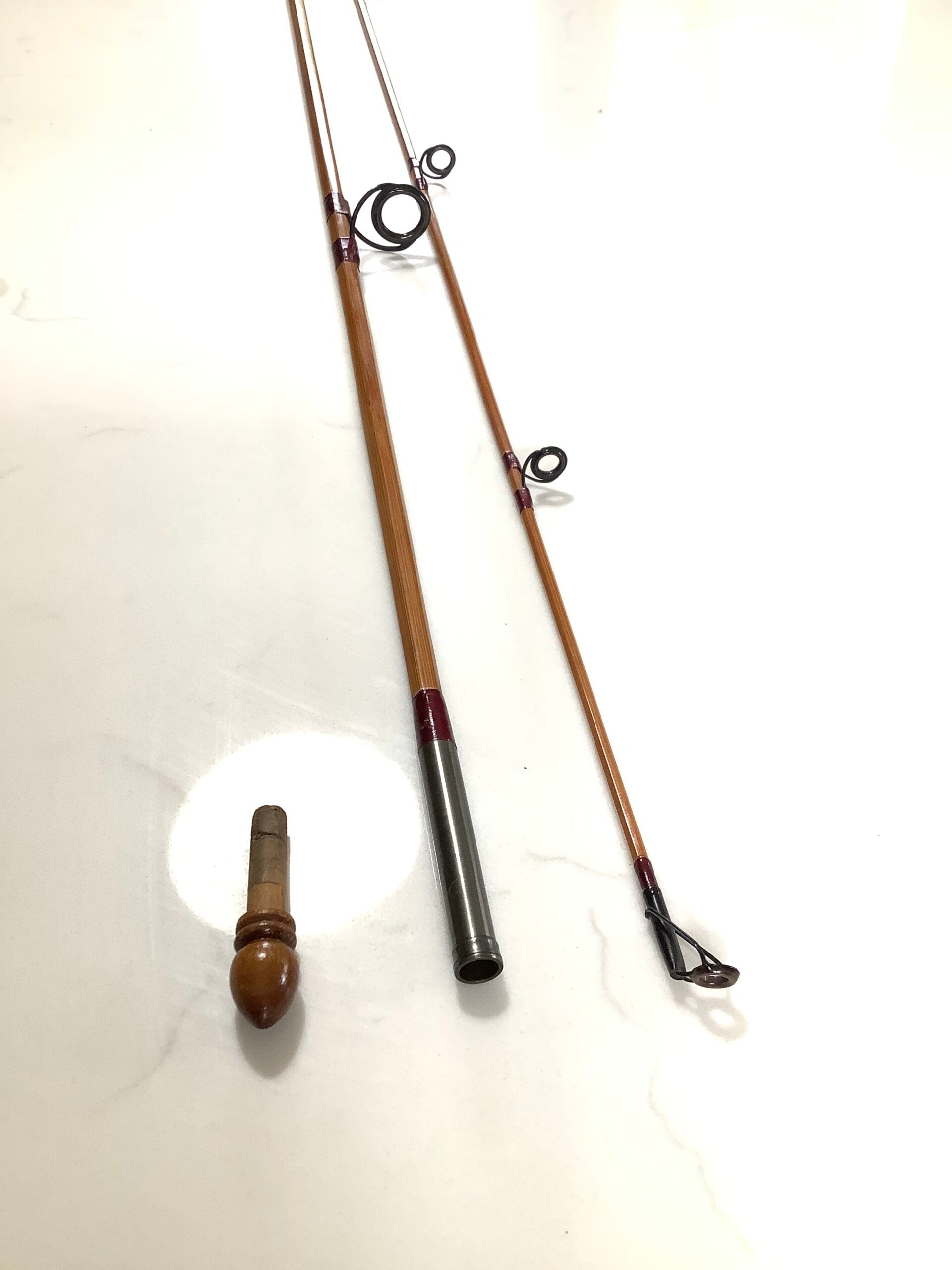 Scarce PARTRIDGE Built Cane 7 1/2 ft  casting rod