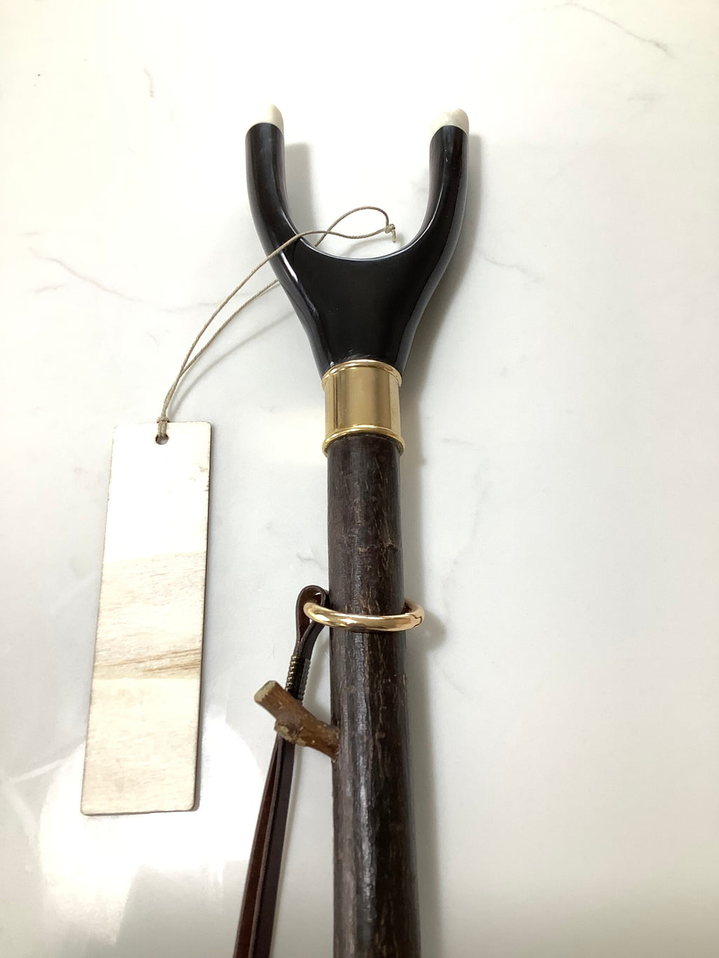A fine Quality Hand crafted Traditional Polished Buffalo Horn Thumb Stick/Staff