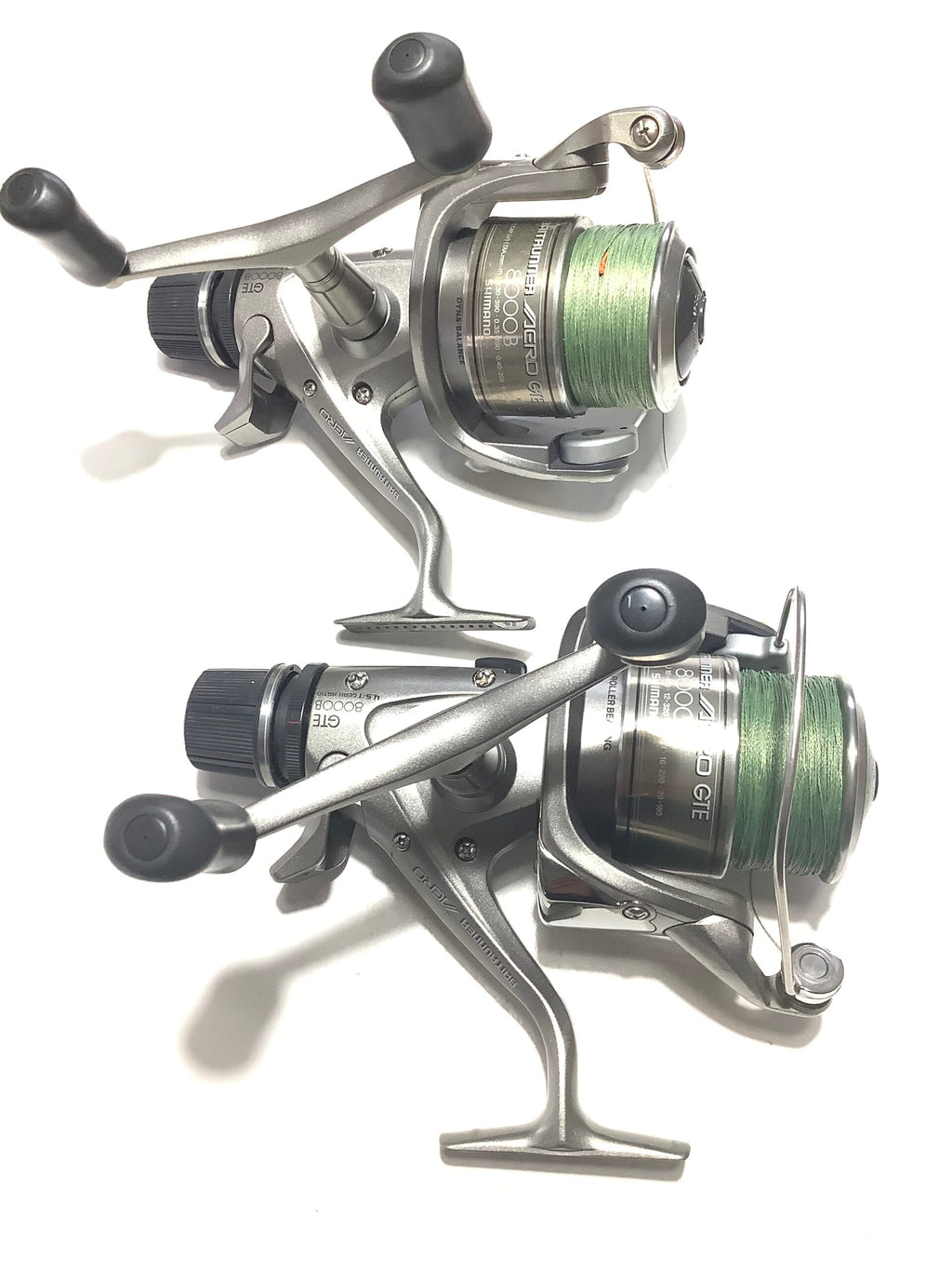 shimano 8000 gte reel Pair of SHIMANO BAITRUNNER 8000 GTE AERO Reels UNIQUE – Antique & Vintage Fishing Tackle