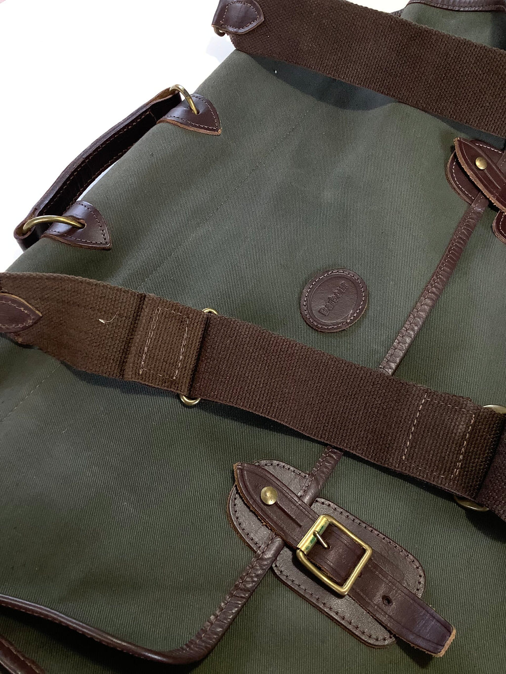 Vintage Large BARBOUR Fisherman’s DOUBLE Hold-all Bag