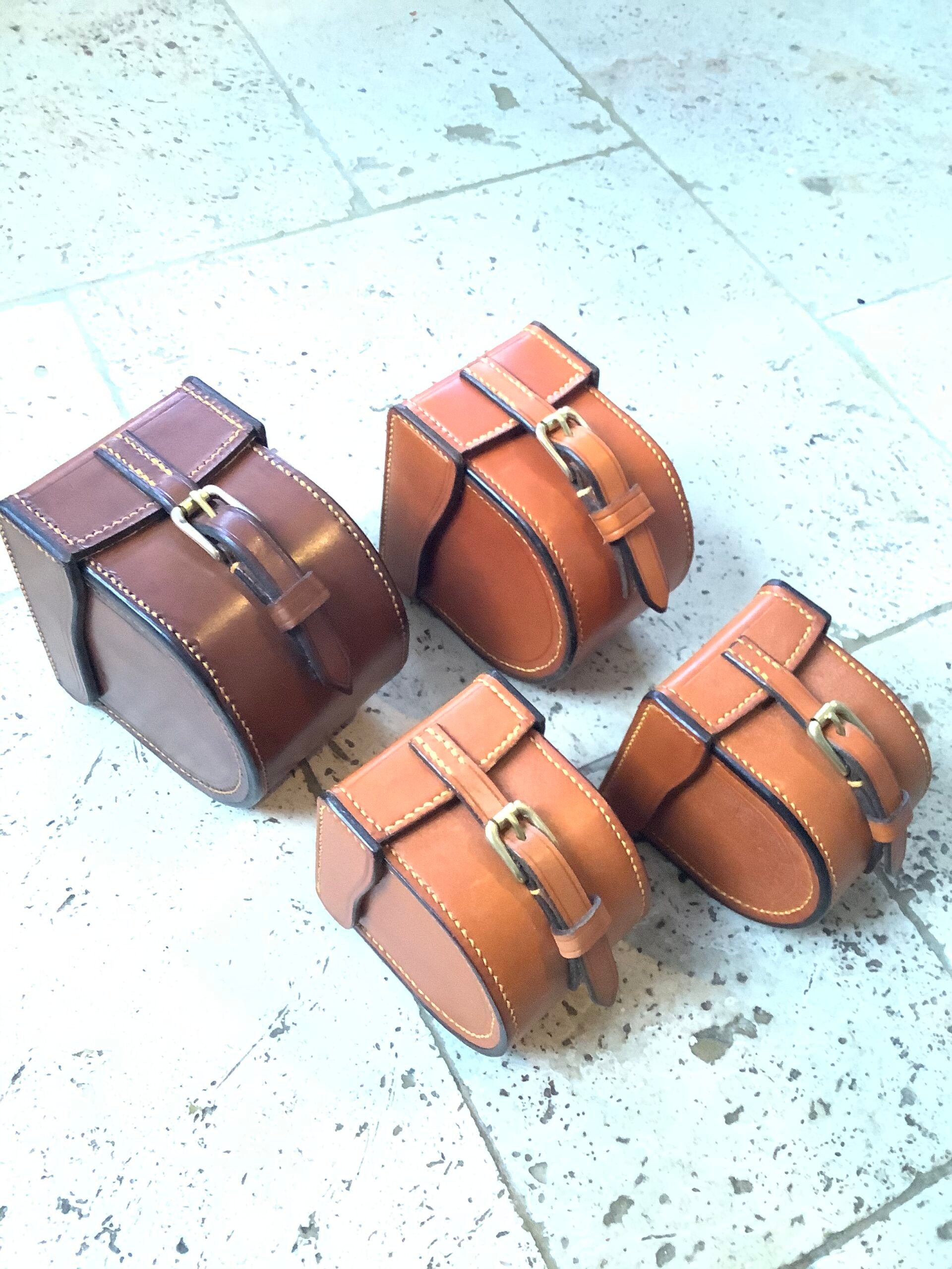 Peter Loam Hand made quality block leather reel cases