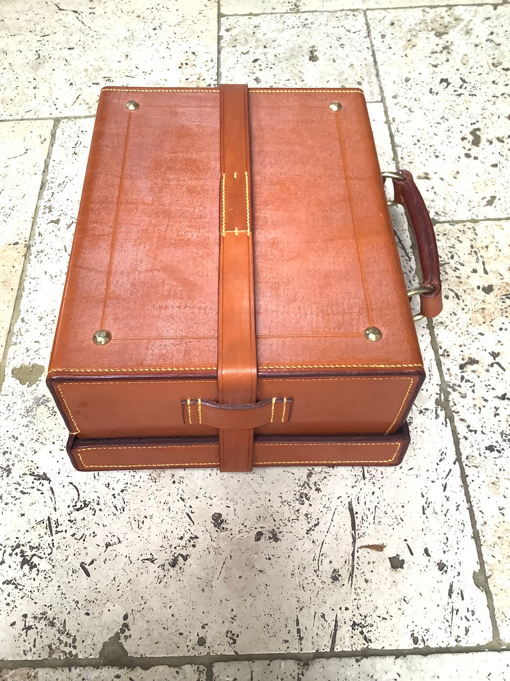 PETER LOAM HANDCRAFTED LEATHER OAK MAGAZINE/TACKLE CASE