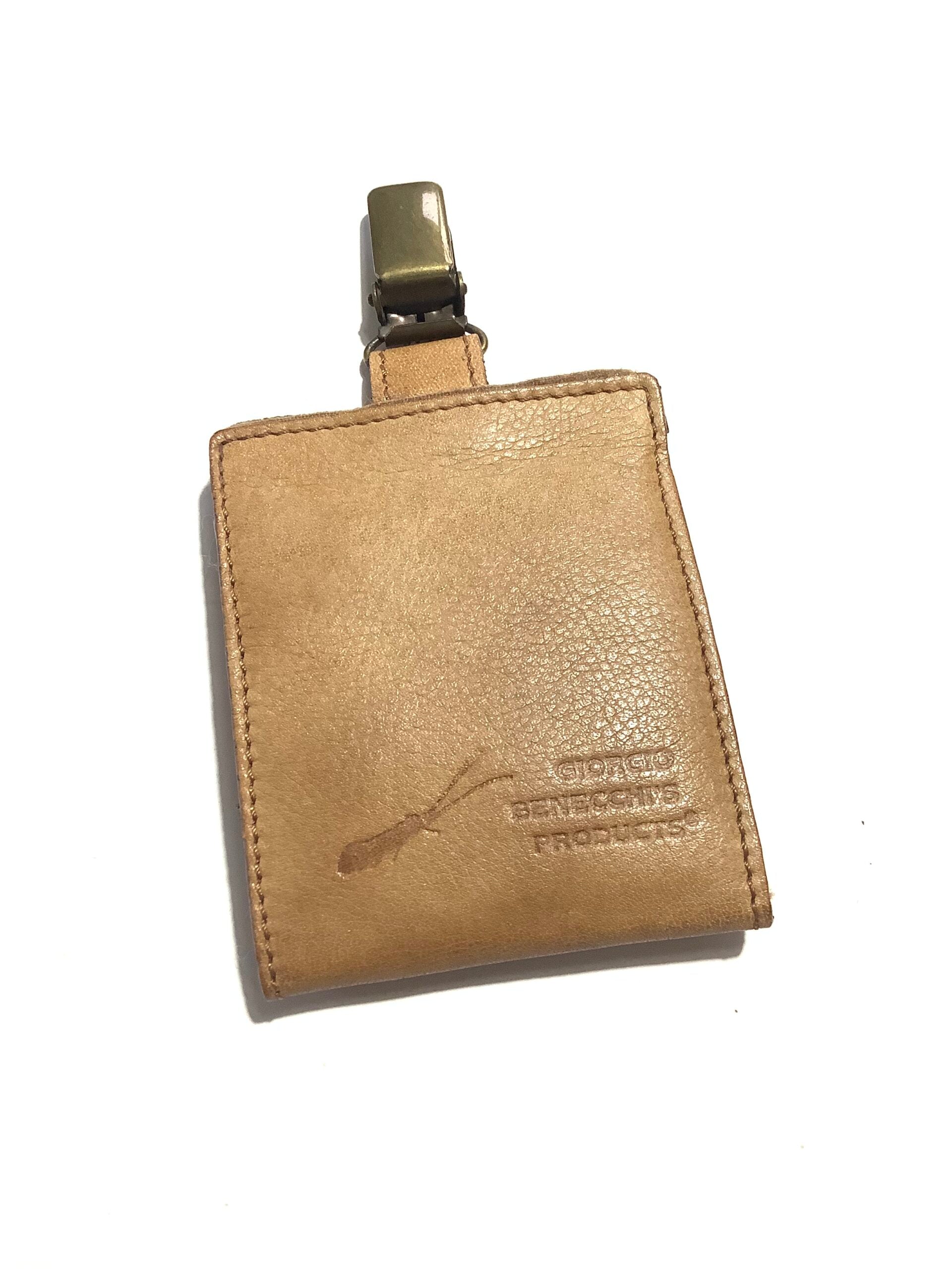 GEORGIO BENECCHIS PRODUCTS LEATHER FLY CLIP WALLET with 24 Good Trout Flies