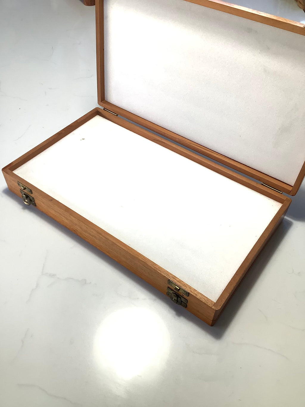 Richard Wheatley Double compartment Wooden Fly Box Largest size