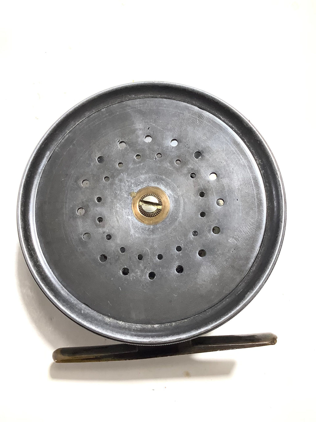 Antique Hardy Bros Brass Faced Perfect Salmon Fly Reel in excellent condition