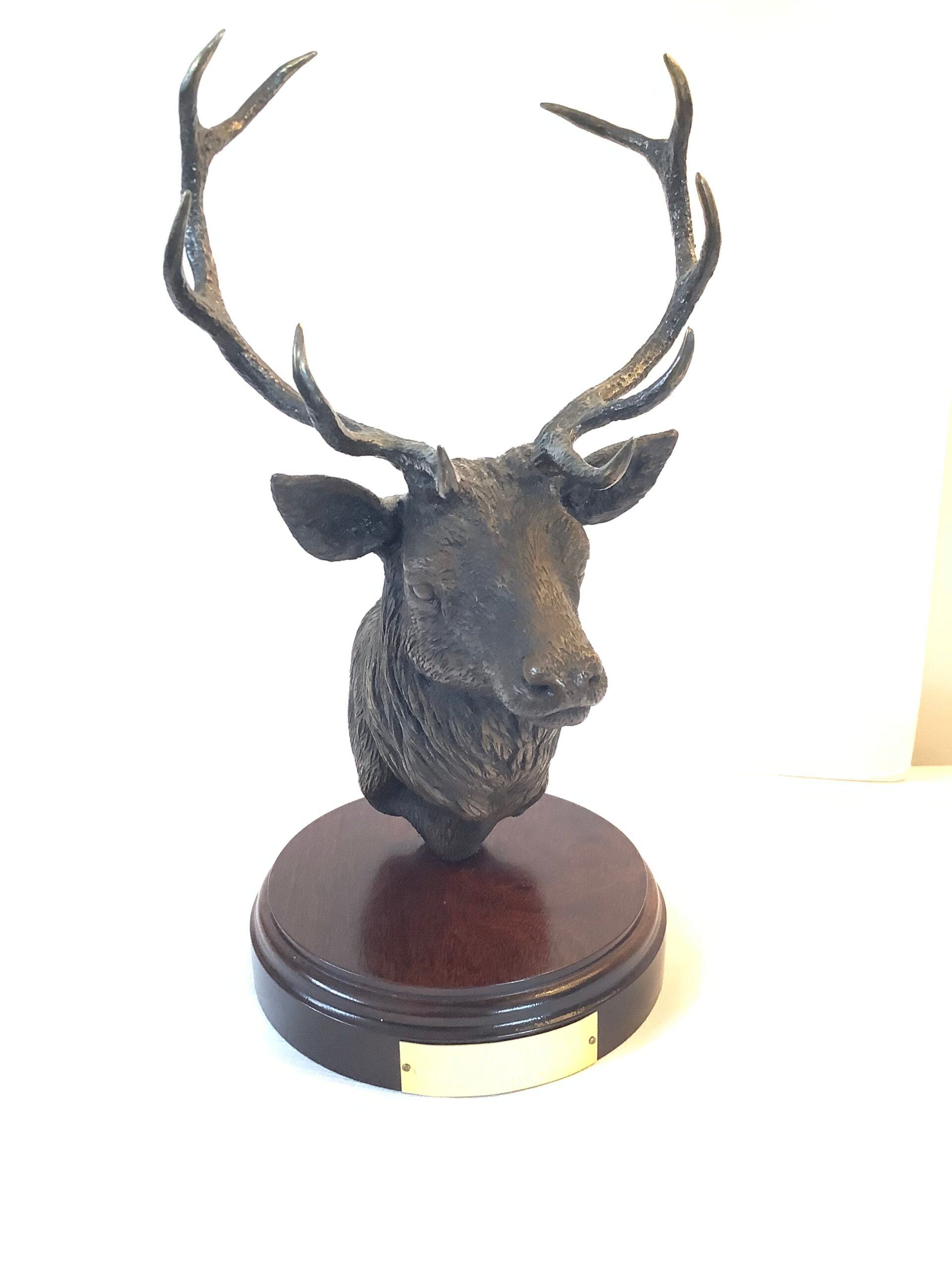 Limited Edition Bronze STAG By WILLIE FORBES Royal Taxidermist at Balmoral and Wildlife Artist in Braemar)