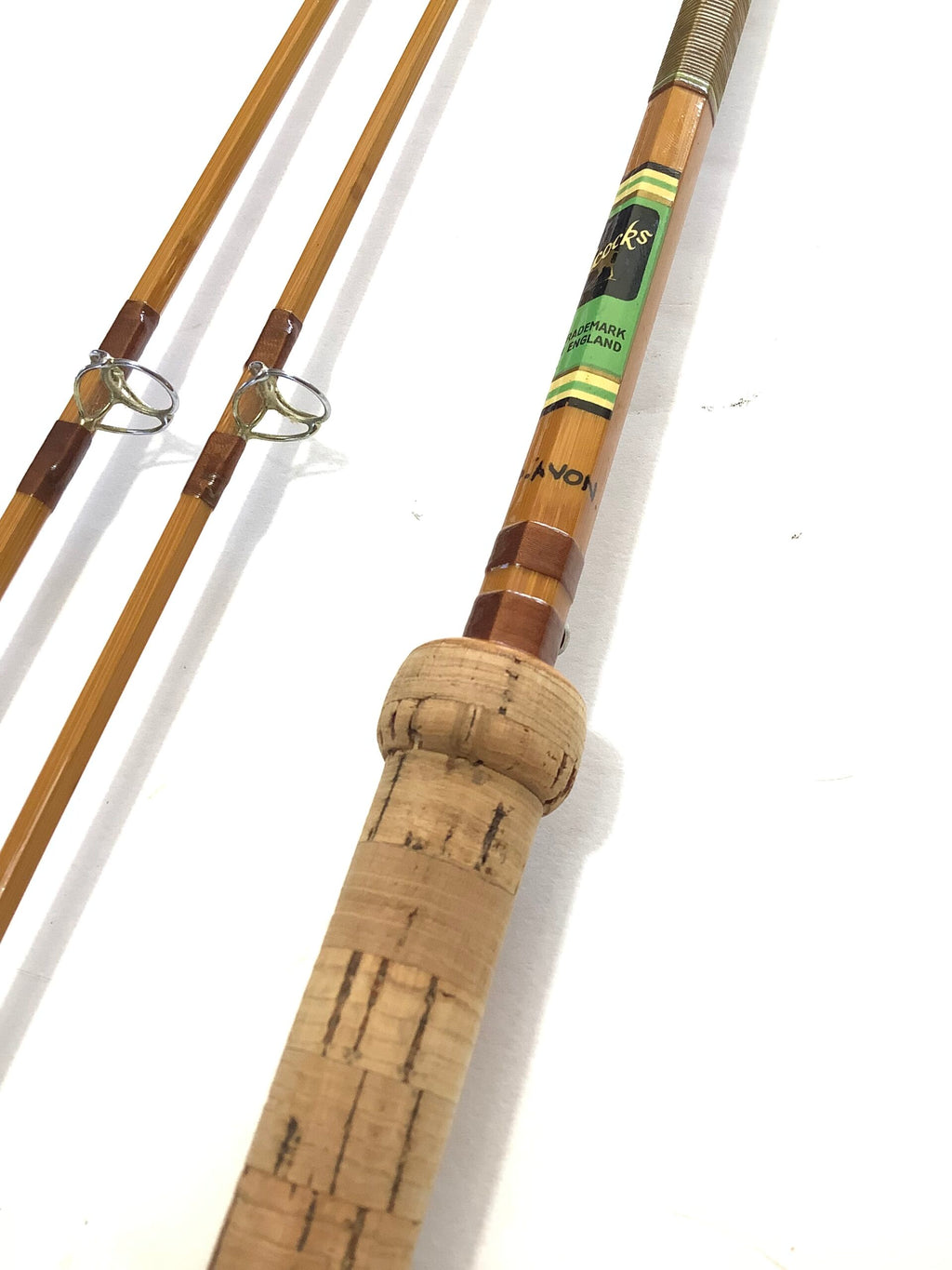 Scarce ALLCOCK Co 10FT CARP/AVON Two tips Built Cane Rod