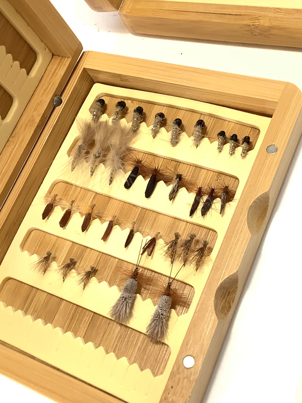 A Pair of TURRALL FLY BOXES With a Selection of Flies