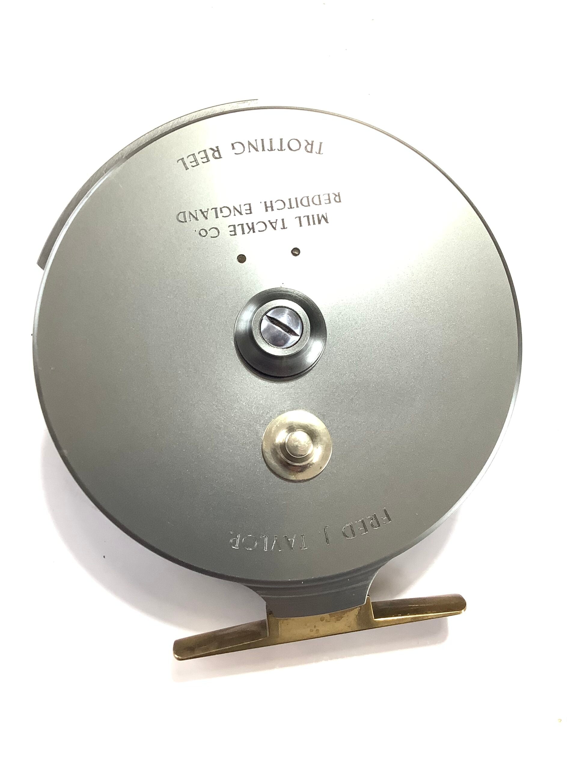 GARRY MILLS Fred Taylor “ TROTTING REEL” Centrepin Signed By FT