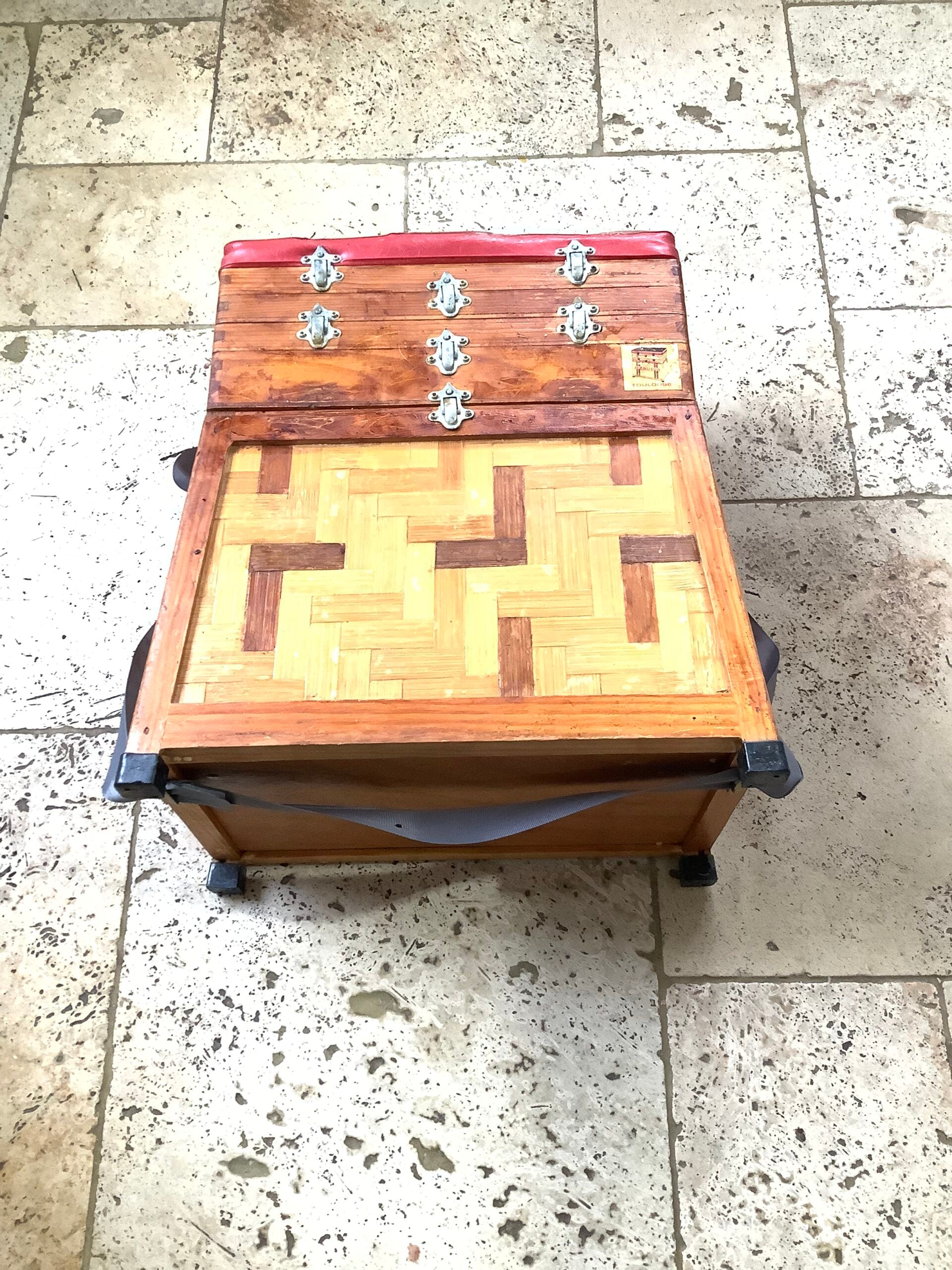 Vintage Retro Fisherman’s Seat Tackle Box