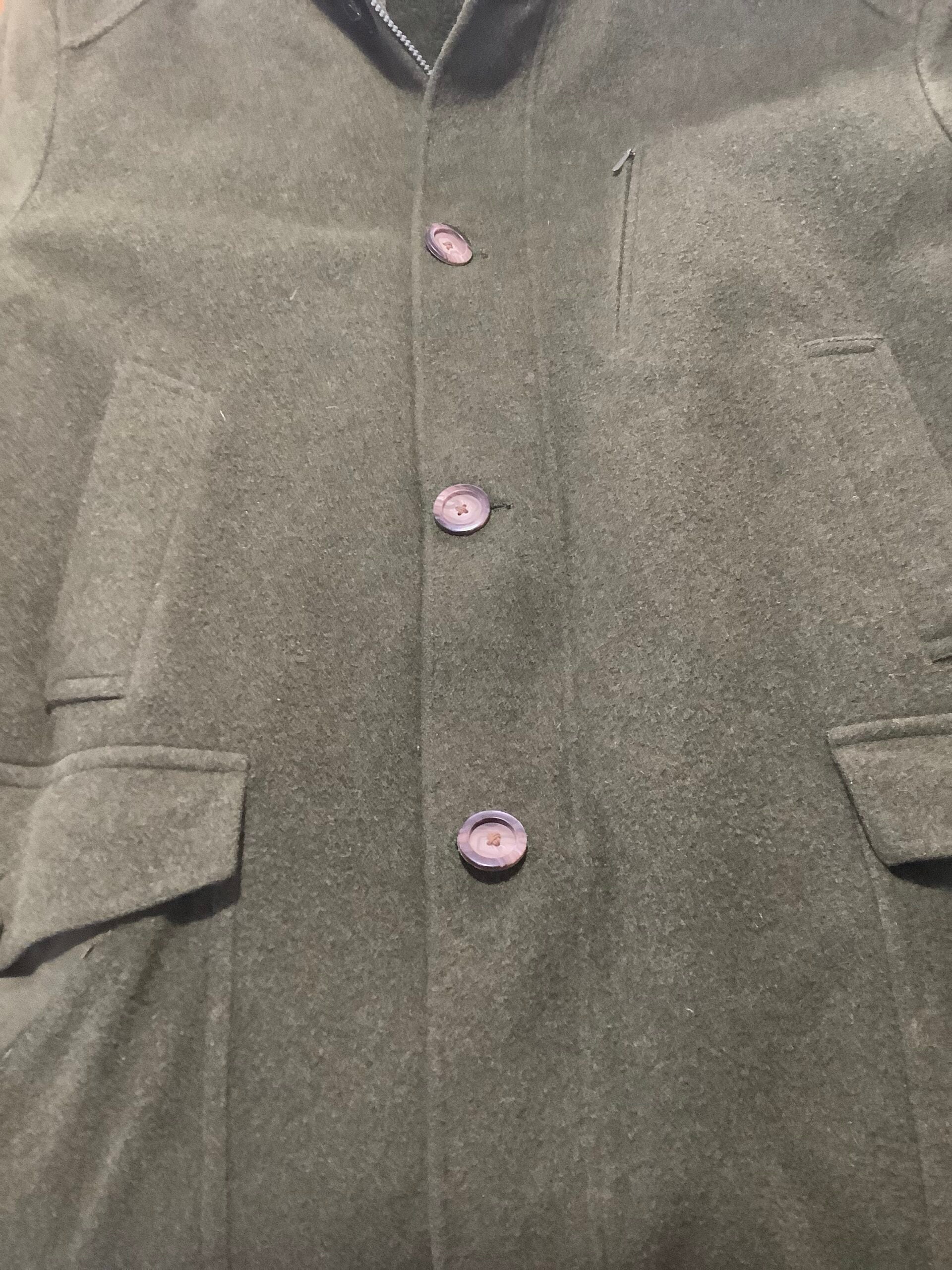 ORIGINAL AUSTRIAN RASCHEN LODEN PURE WOOL OUTDOORSMAN HUNTING COAT