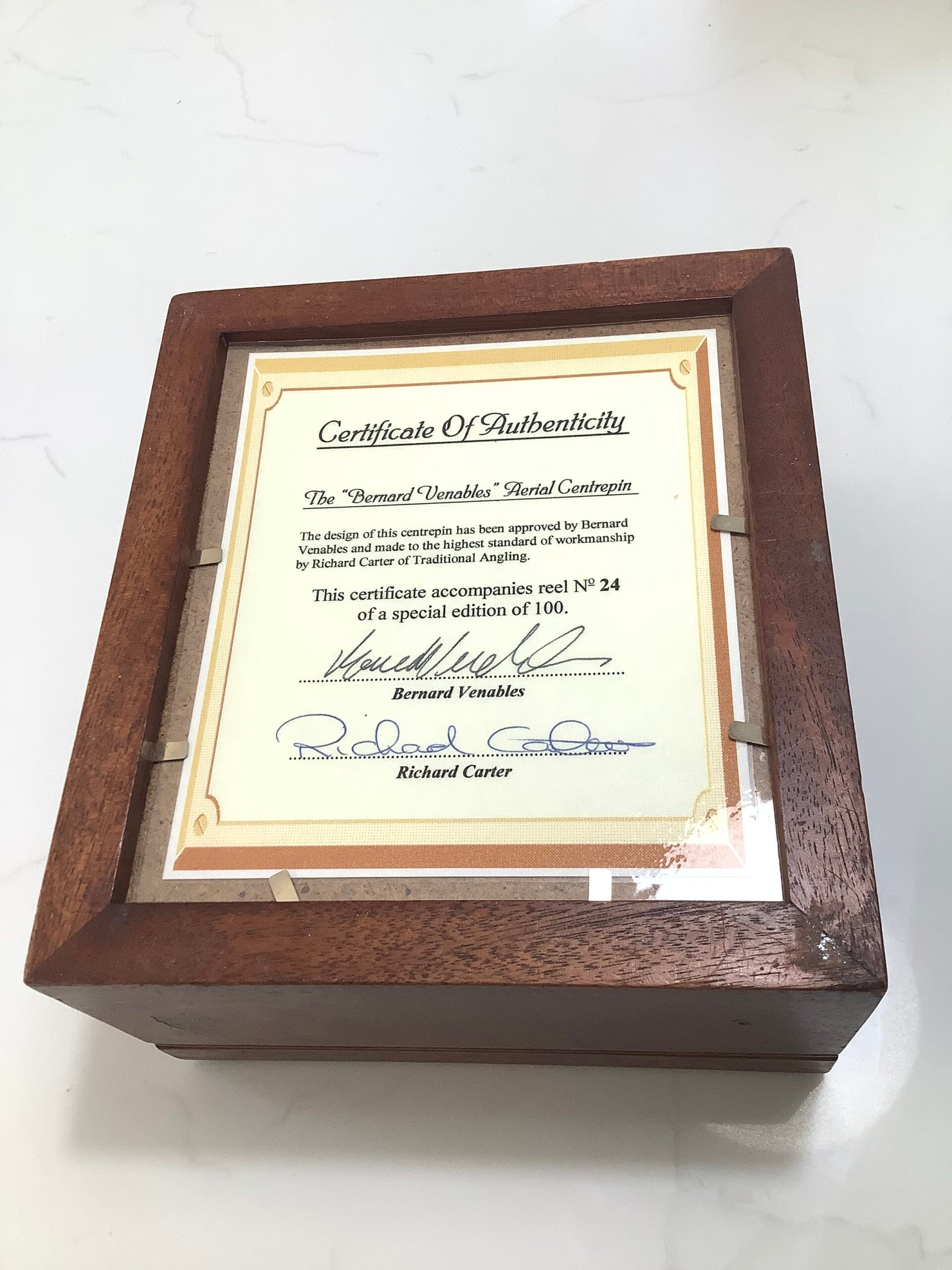 Rare Richard Carter BERNARD VENABLES 41/2” Limited Ed Presentation Centrepin