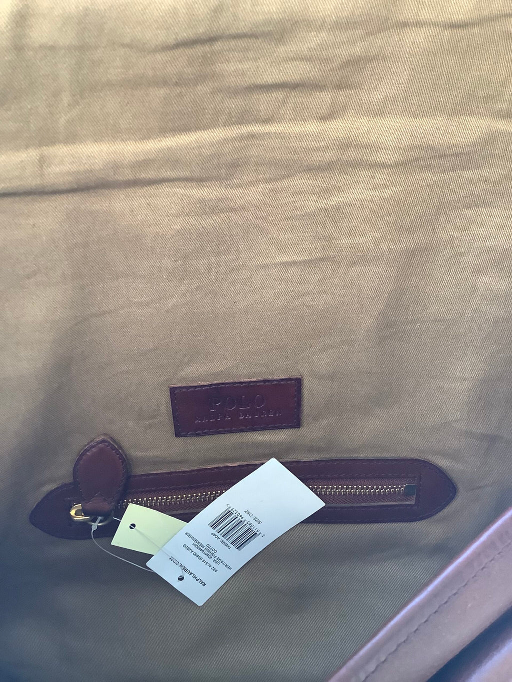 Rare Ralph Lauren “Heritage Fisherman’s” Bag Full leather New with Tags