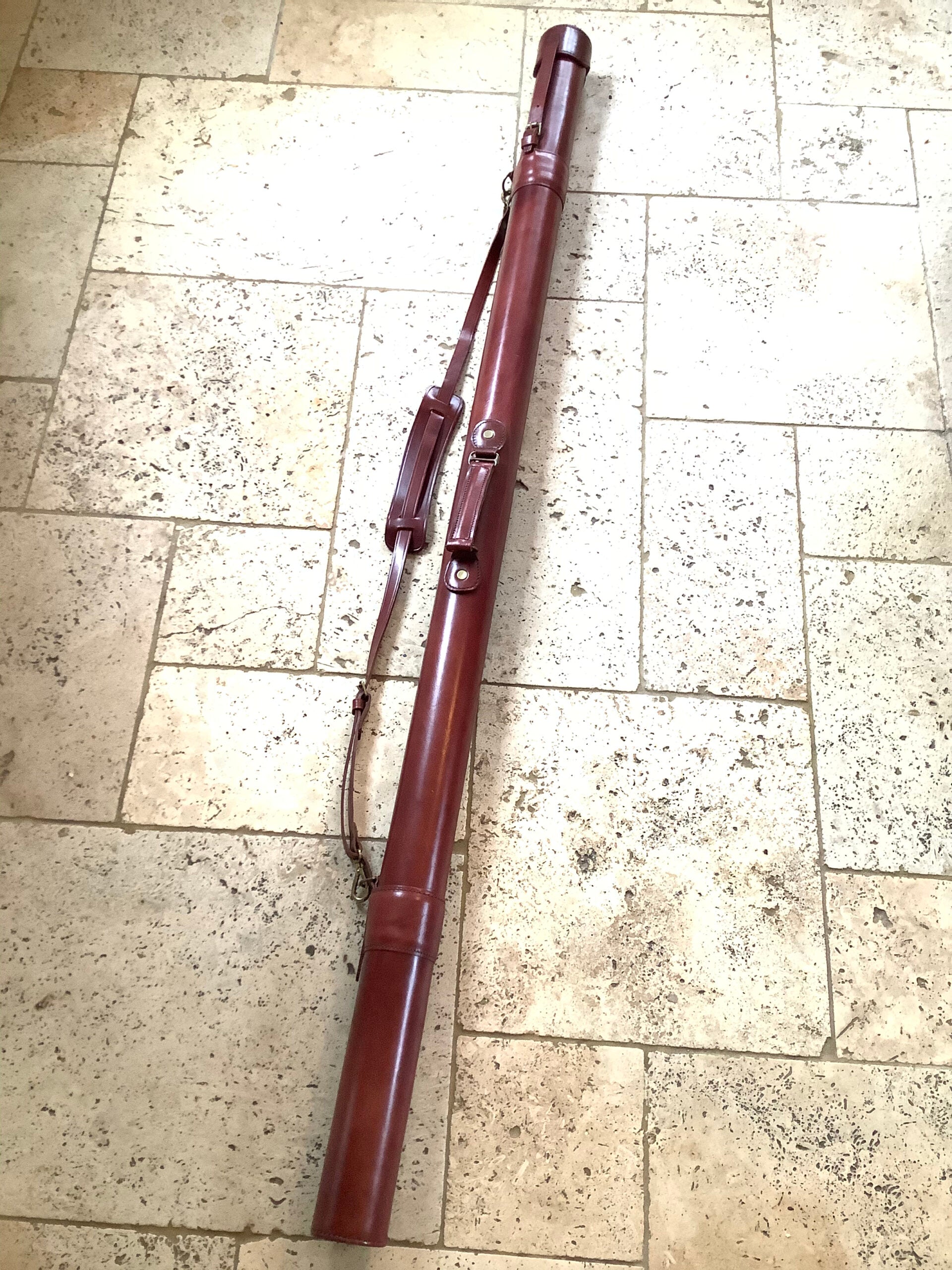 Rare Bruce Walker Full length Leather Rod Carrier