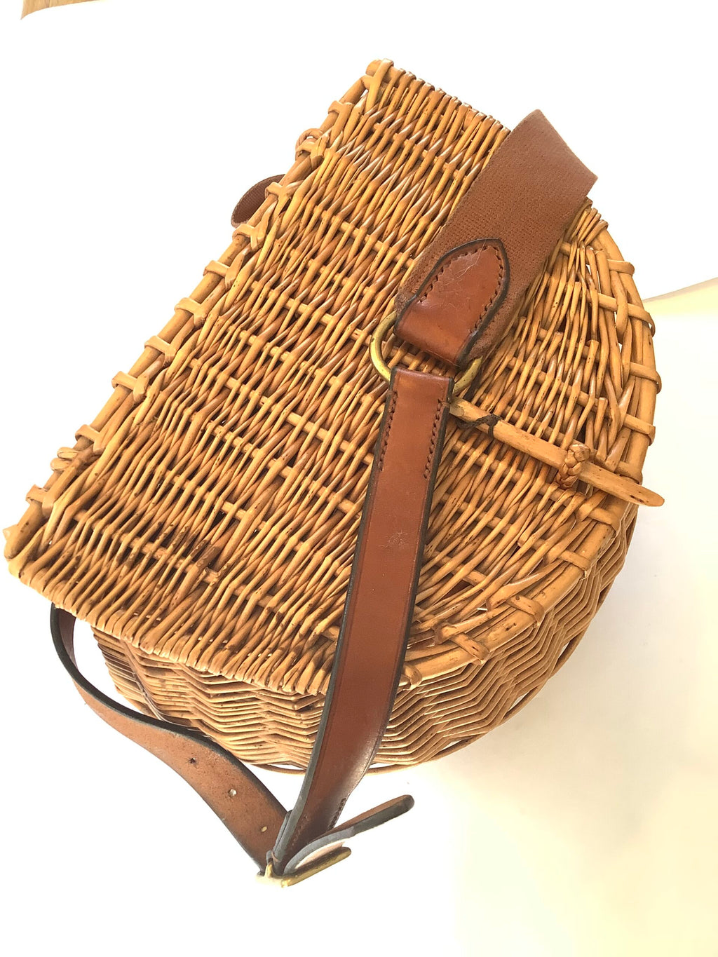 A Norfolk Basket Company Hand crafted Fisherman’s Creel