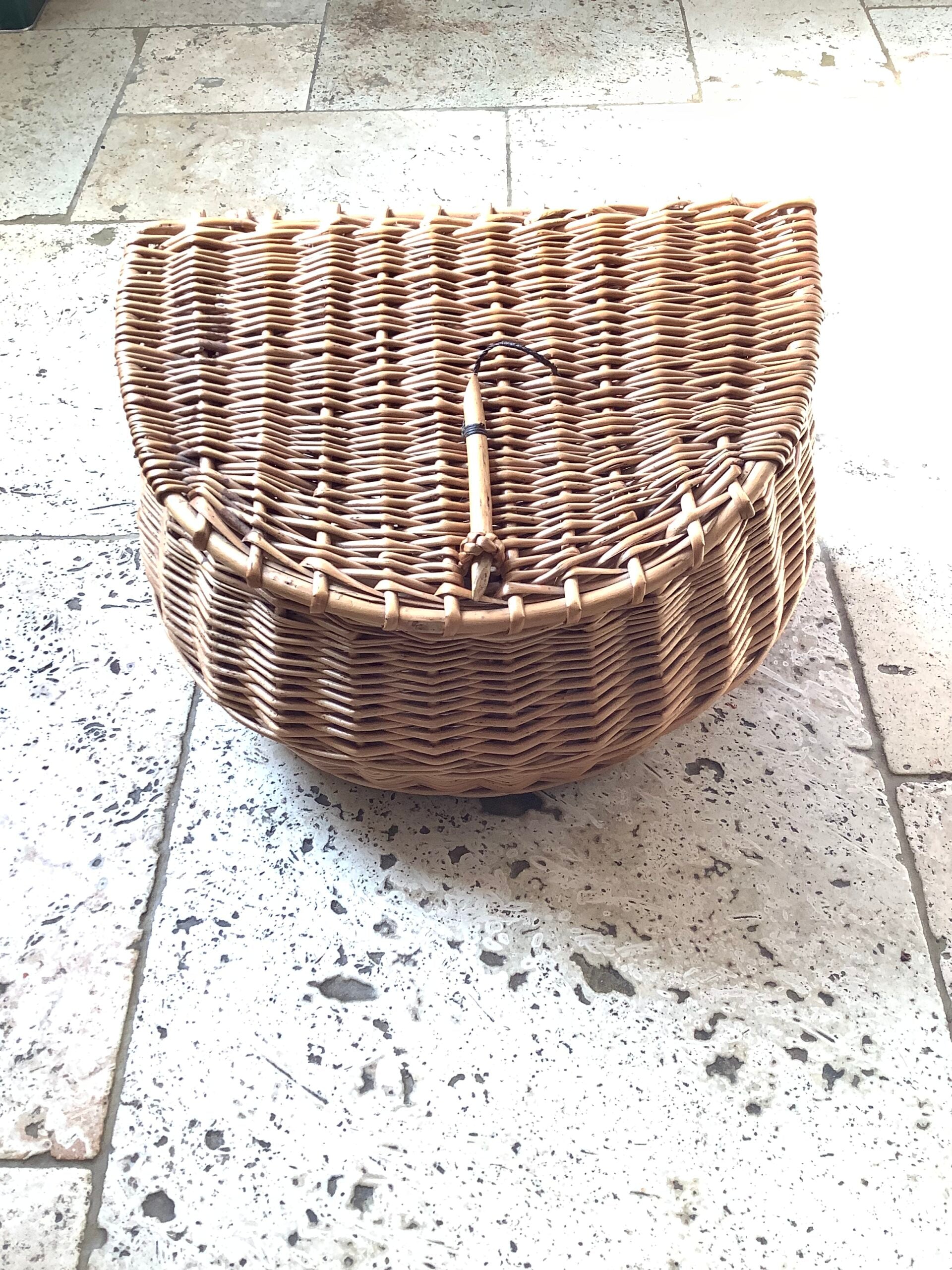 A Norfolk Basket Company Hand crafted Fisherman’s Creel