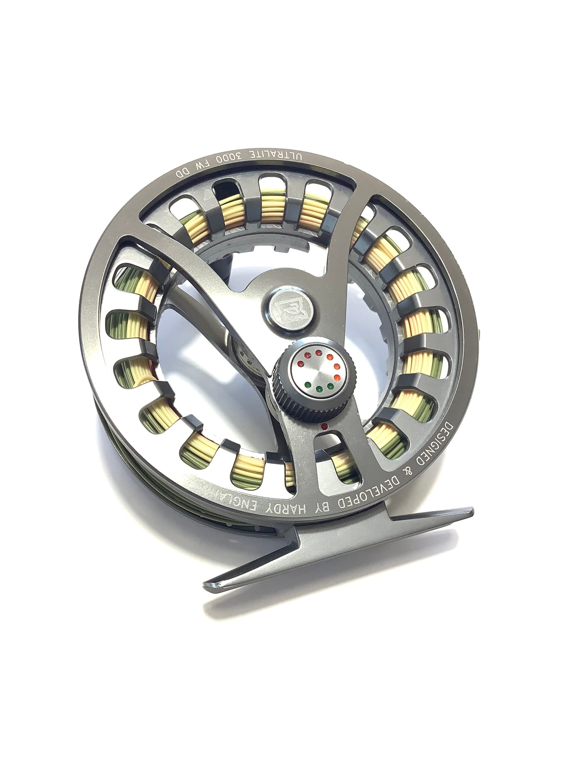 HARDY BROS ULTRALITE 3000 FF DD FLY REEL WITH NEW HARDY LINE