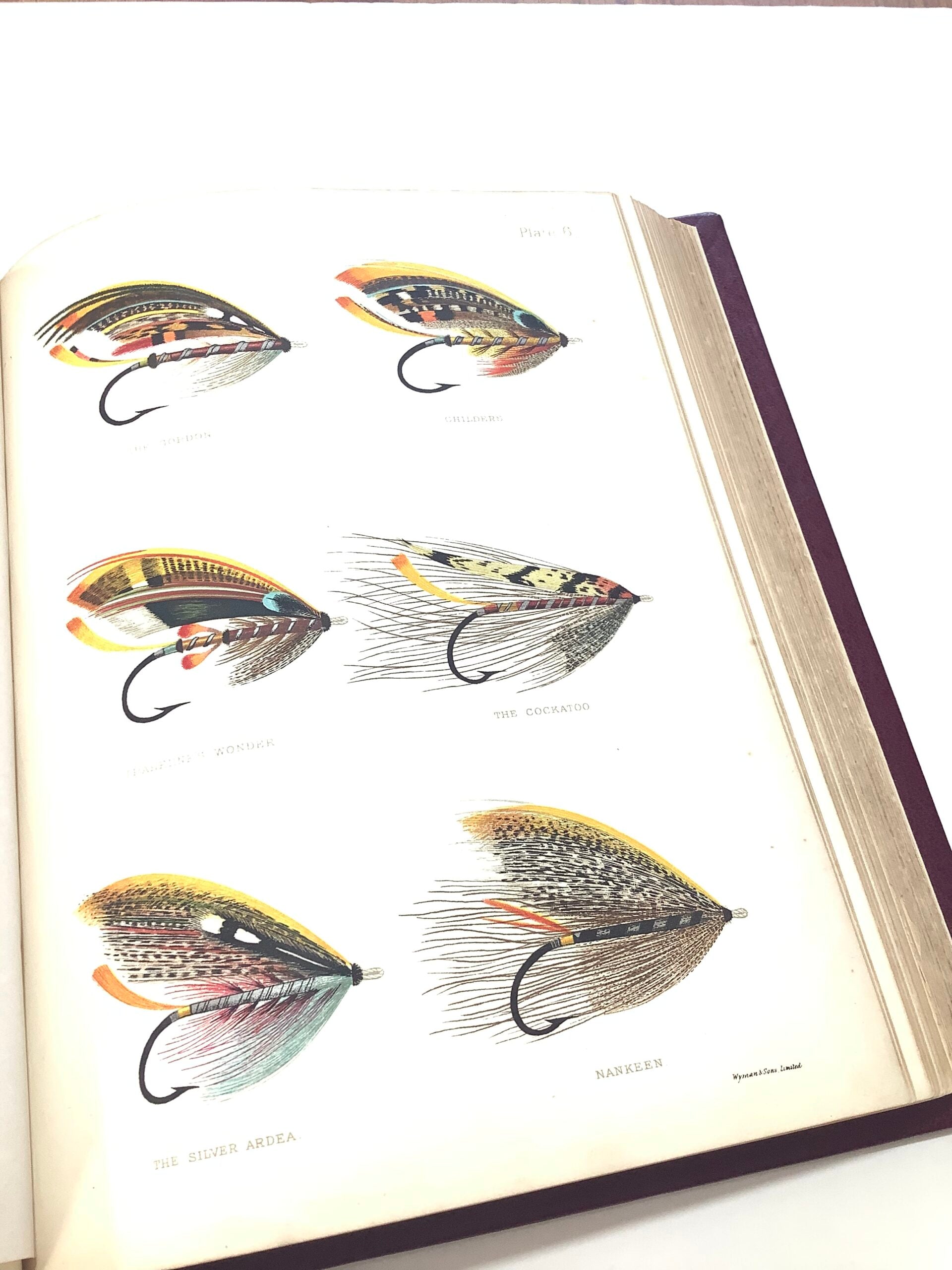 Full Leather Bound Antique THE SALMON FLY By KELSON 1895