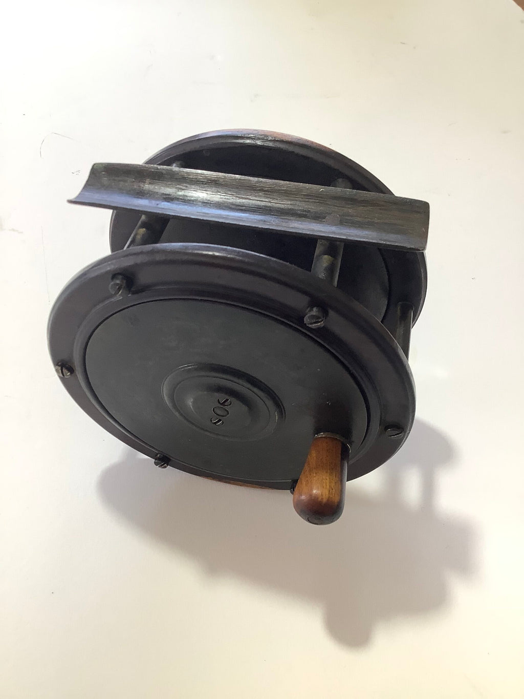Antique Perth Salmon Fly Reel 4 1/2” Wide Drum