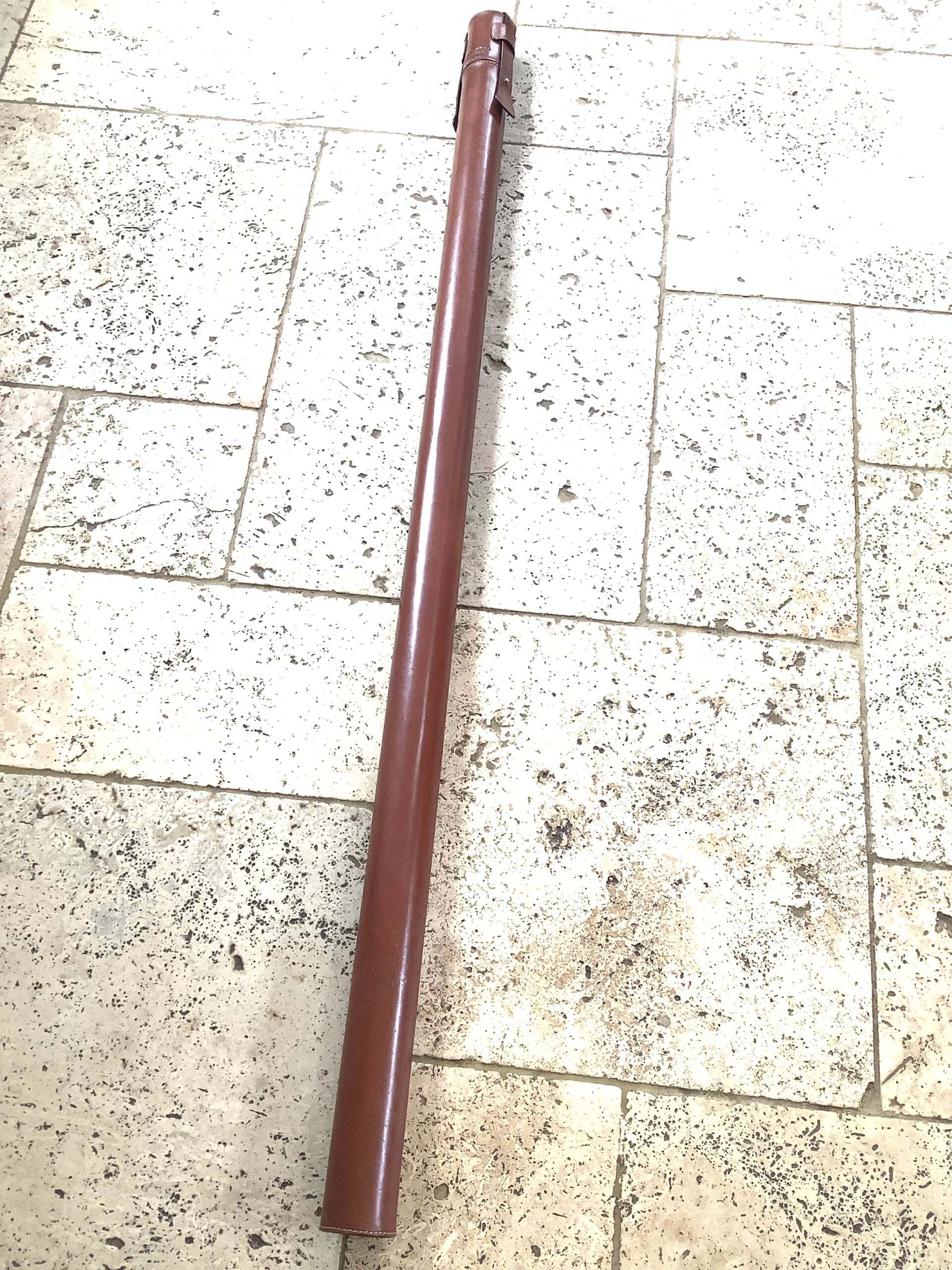 Very Rare HARDY BROS Crafted Leather Rod Carrier