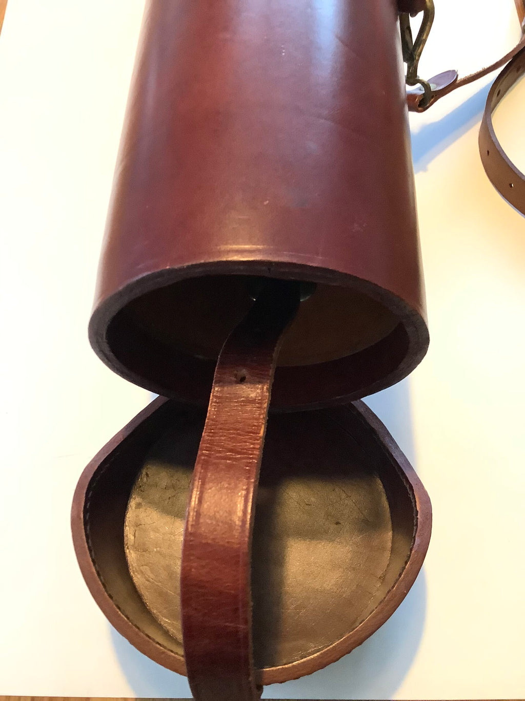 Rare Full leather Bruce Walker Rod carrier