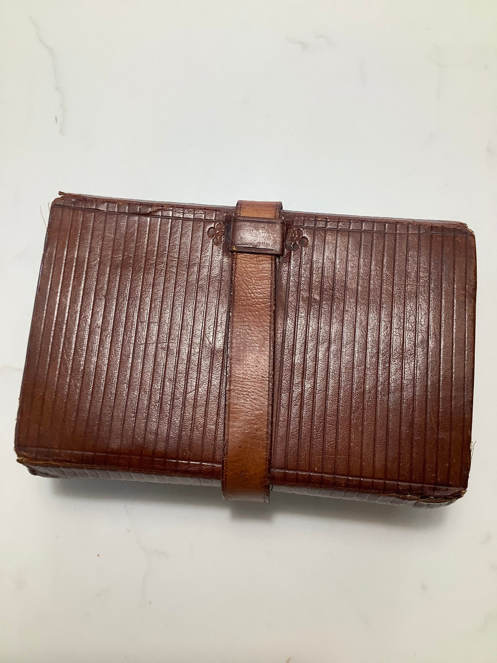 Antique Salmon/Trout Fly Wallet by Rare Maker “ ATKINSON of LANCASTER With Flies