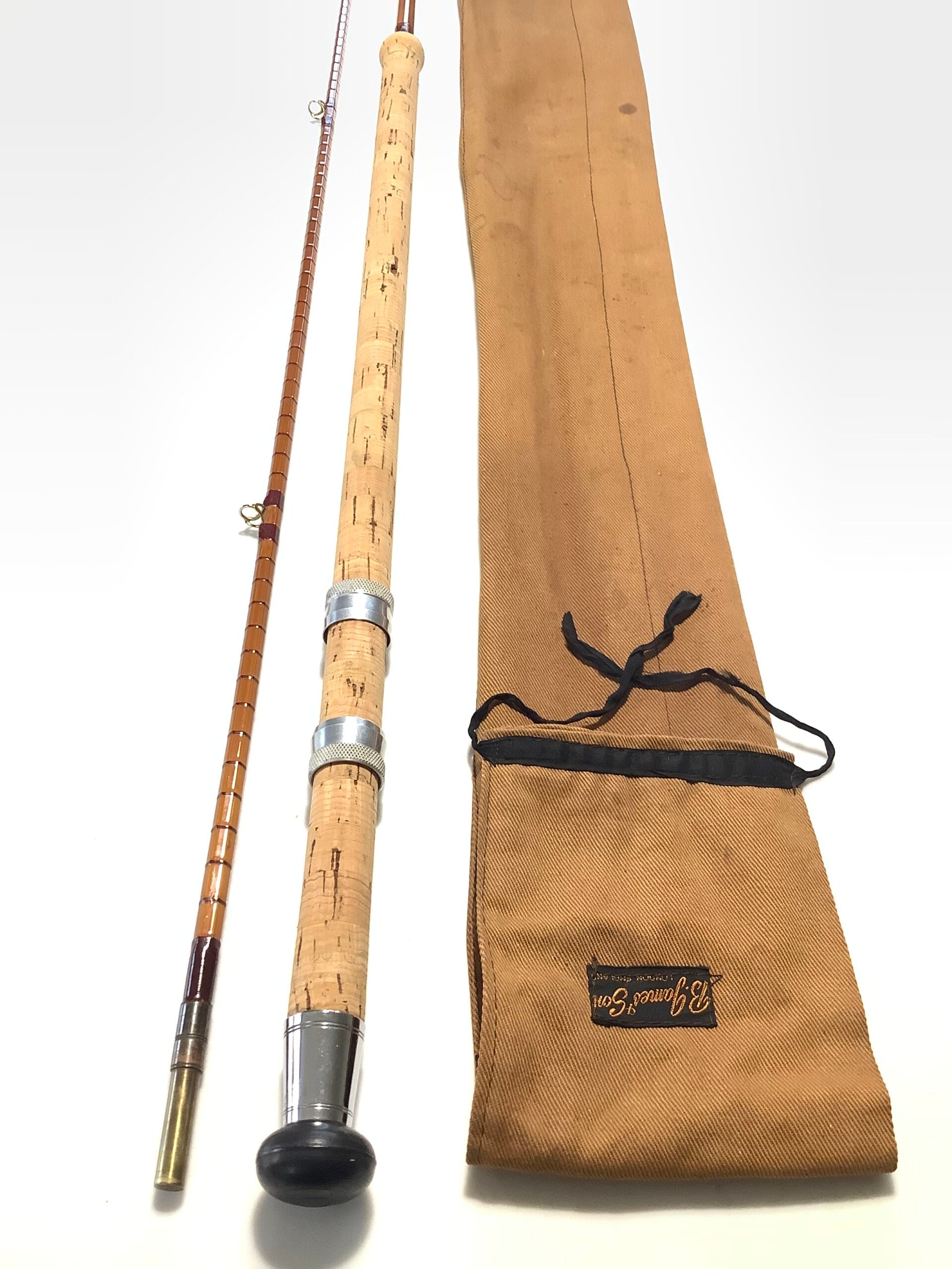 Excellent B.JAMES Richard Walker MKIV AVON Built cane Rod