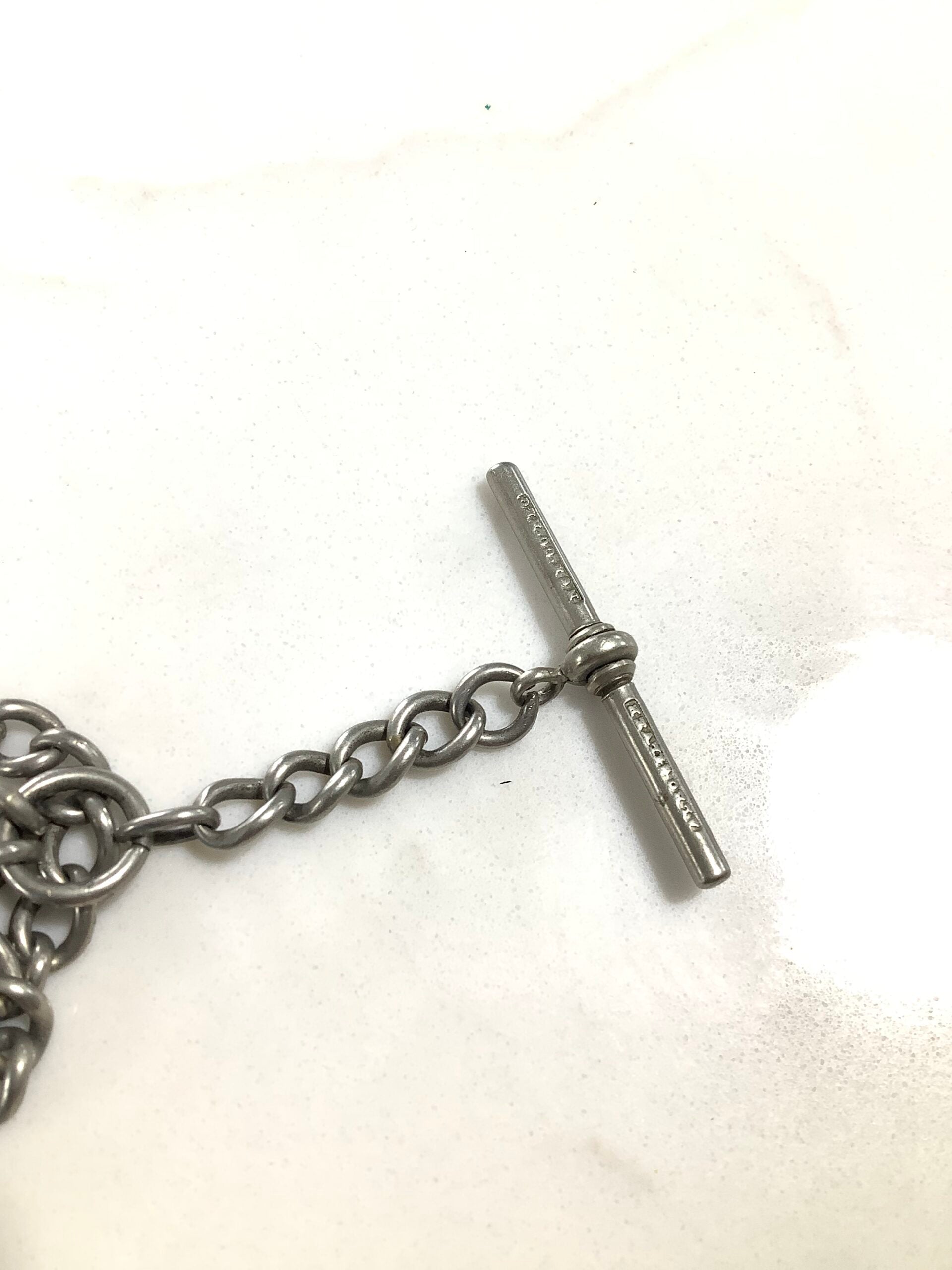Antique DRIANOIL with Silver chain and Tweezers Fly Fishing Waistcoat Accessories
