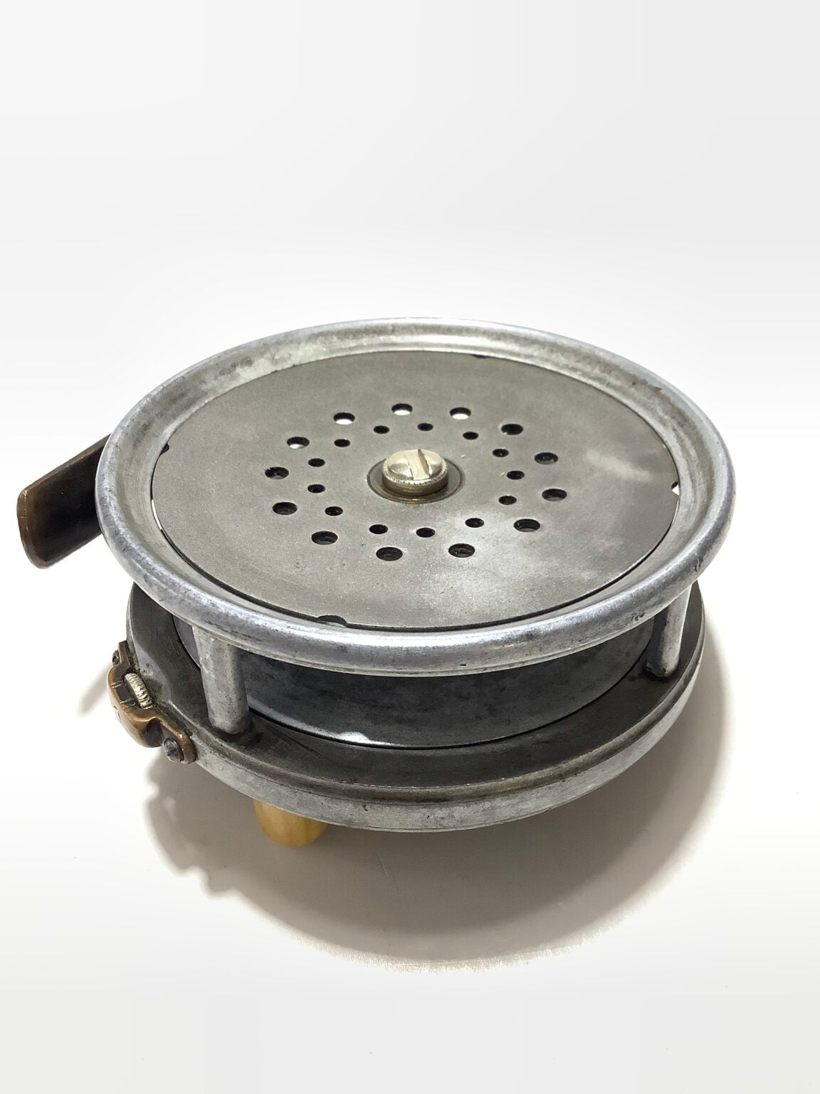 Very Rare Antique HARDY BROS Brass Faced Perfect Narrow Drum Fly Reel