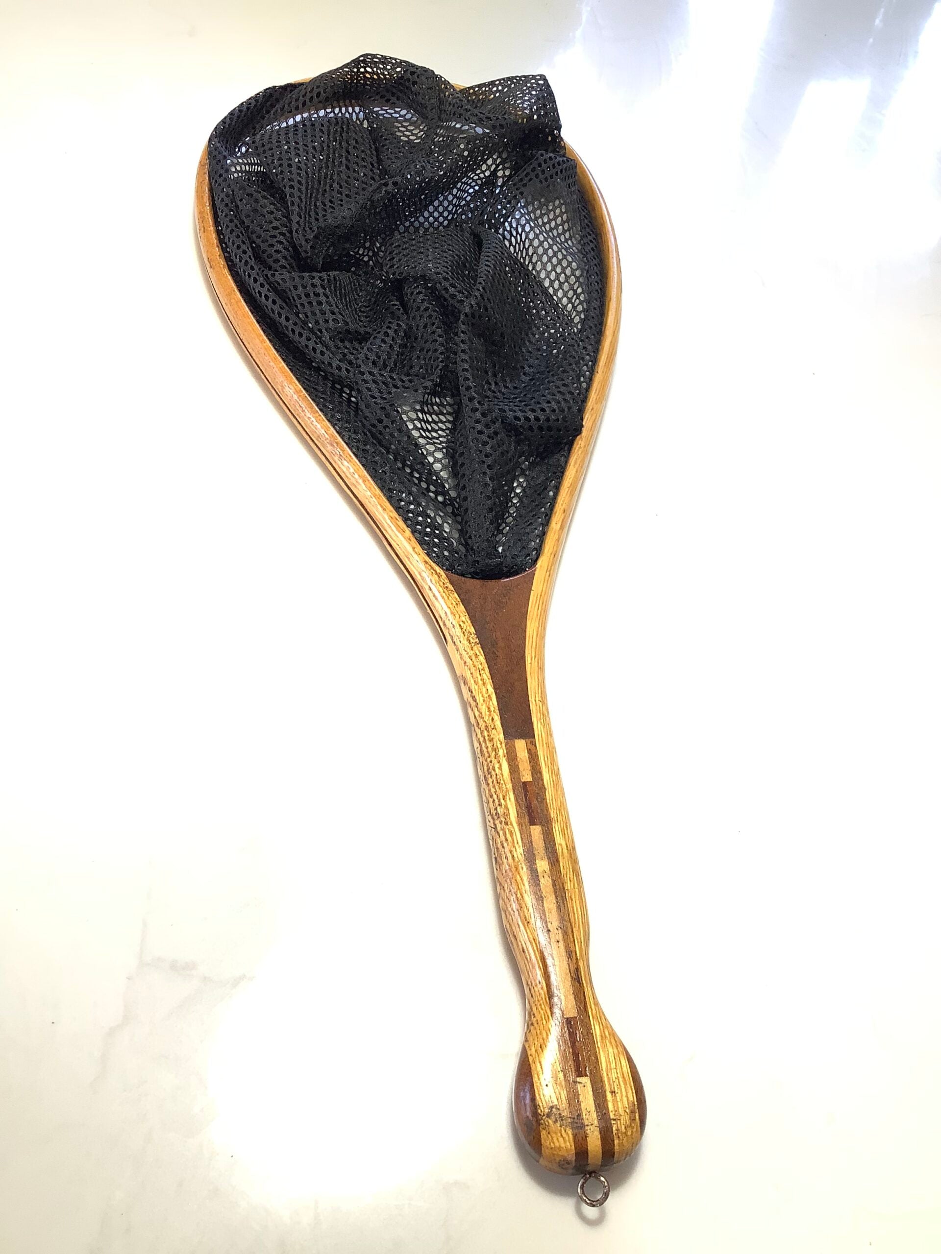 Best Canadian Quality Hand crafted Bent Ash/ hardwood framed MOBEY Trout Fishers Net