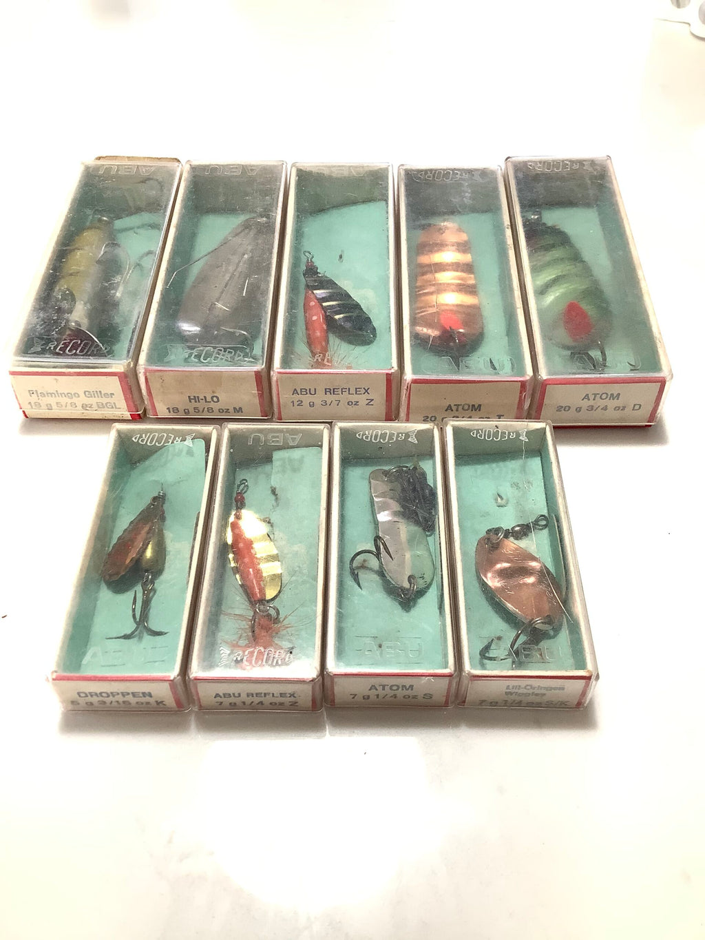 Vintage Boxed 9 x unused ABU Lures