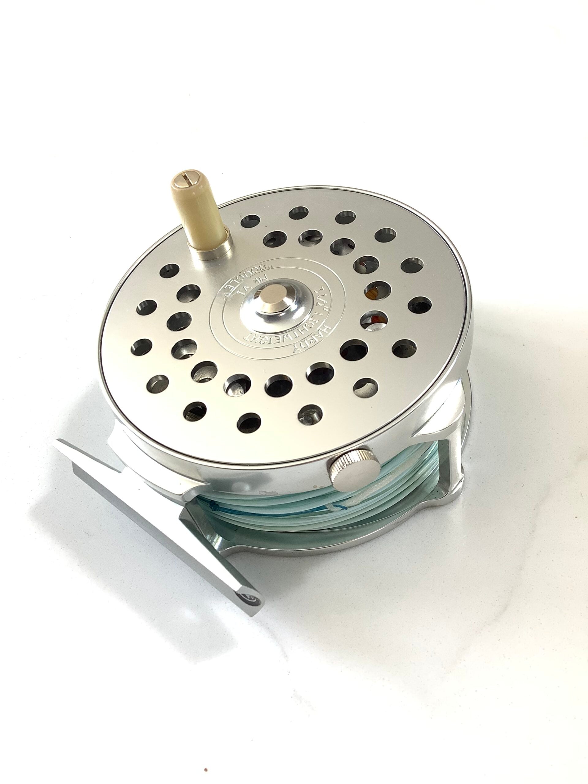 Hardy Bros BOUGLE 3 1/2 MKVI Lightweight Fly Reel with new line