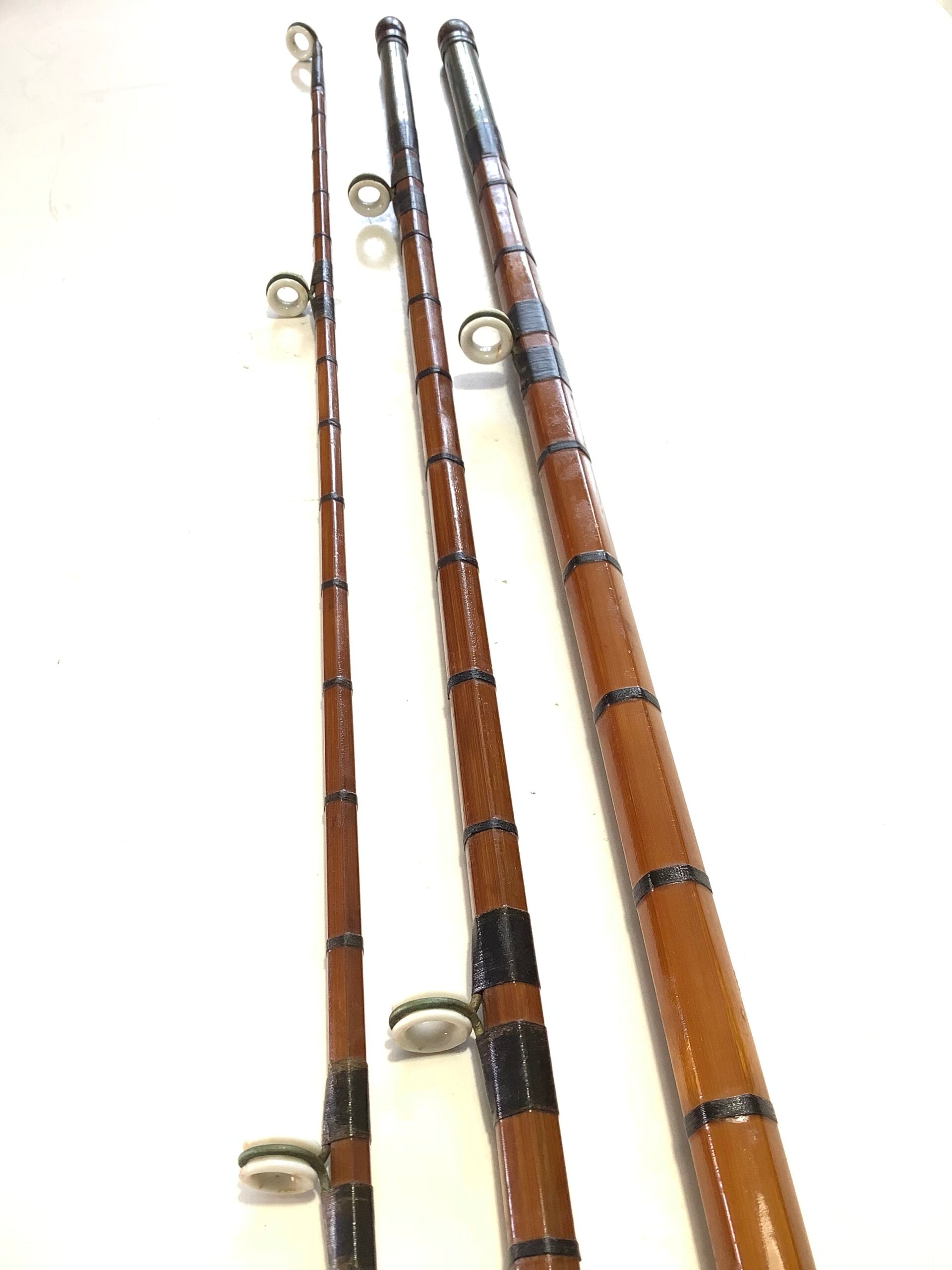 PERCY WADHAMS 9ft Built Cane Spinning Rod