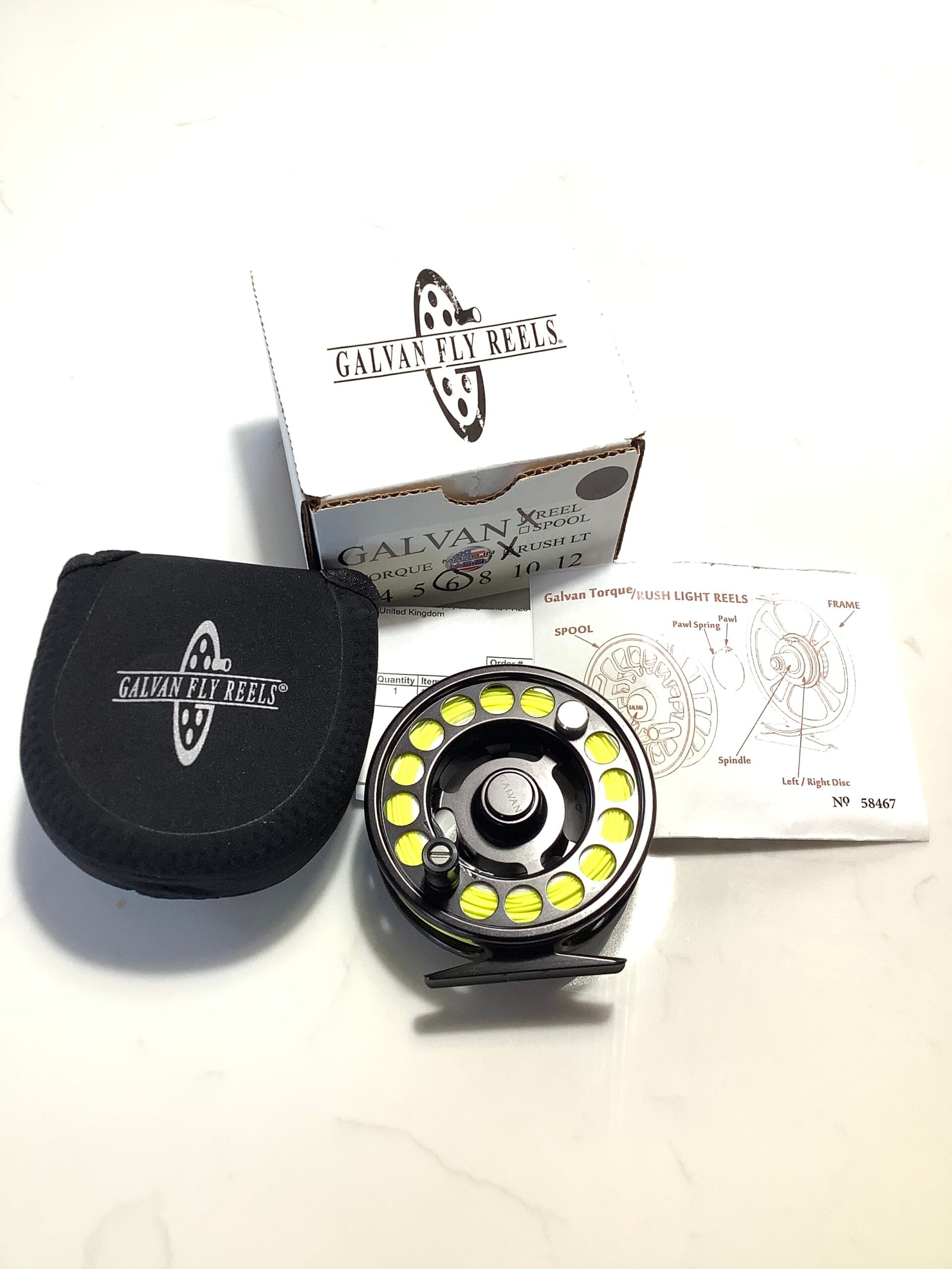 GALVAN #6 Fly Reel with New RIO Line