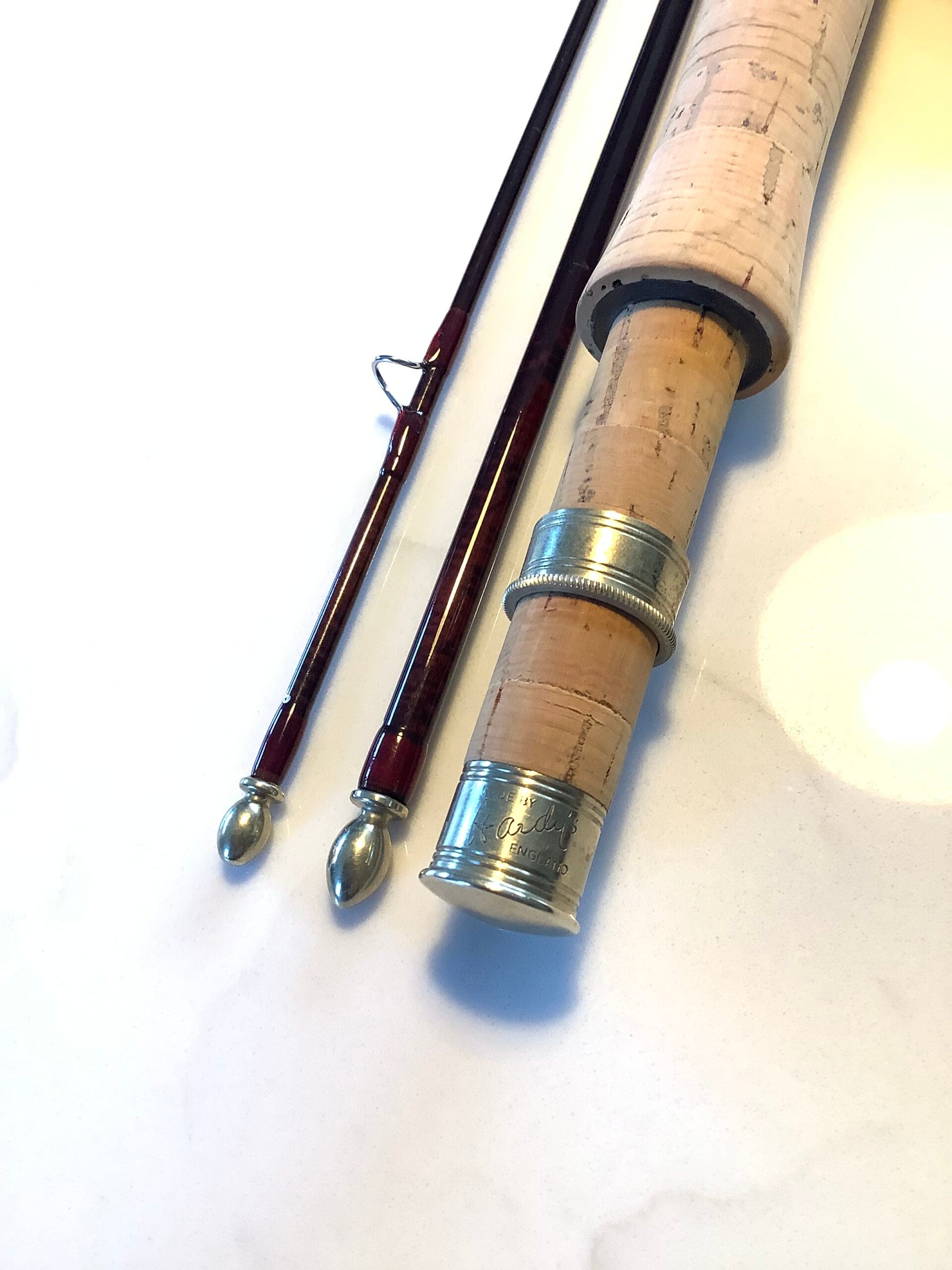 Scarce Hardy Bros “ FEATHERLITE” 8ft three piece Fly Rod