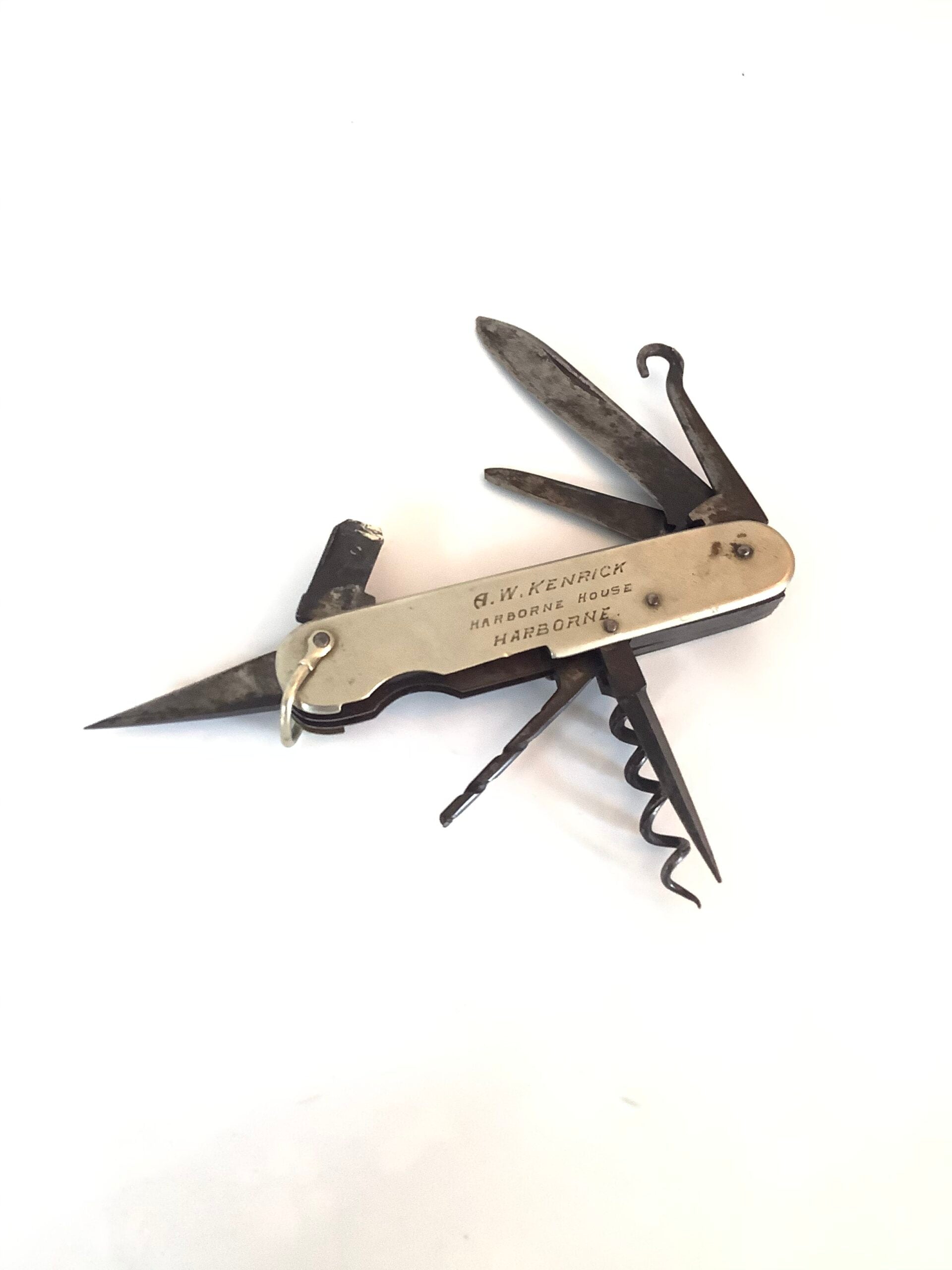 Antique multi tooled pocket knife