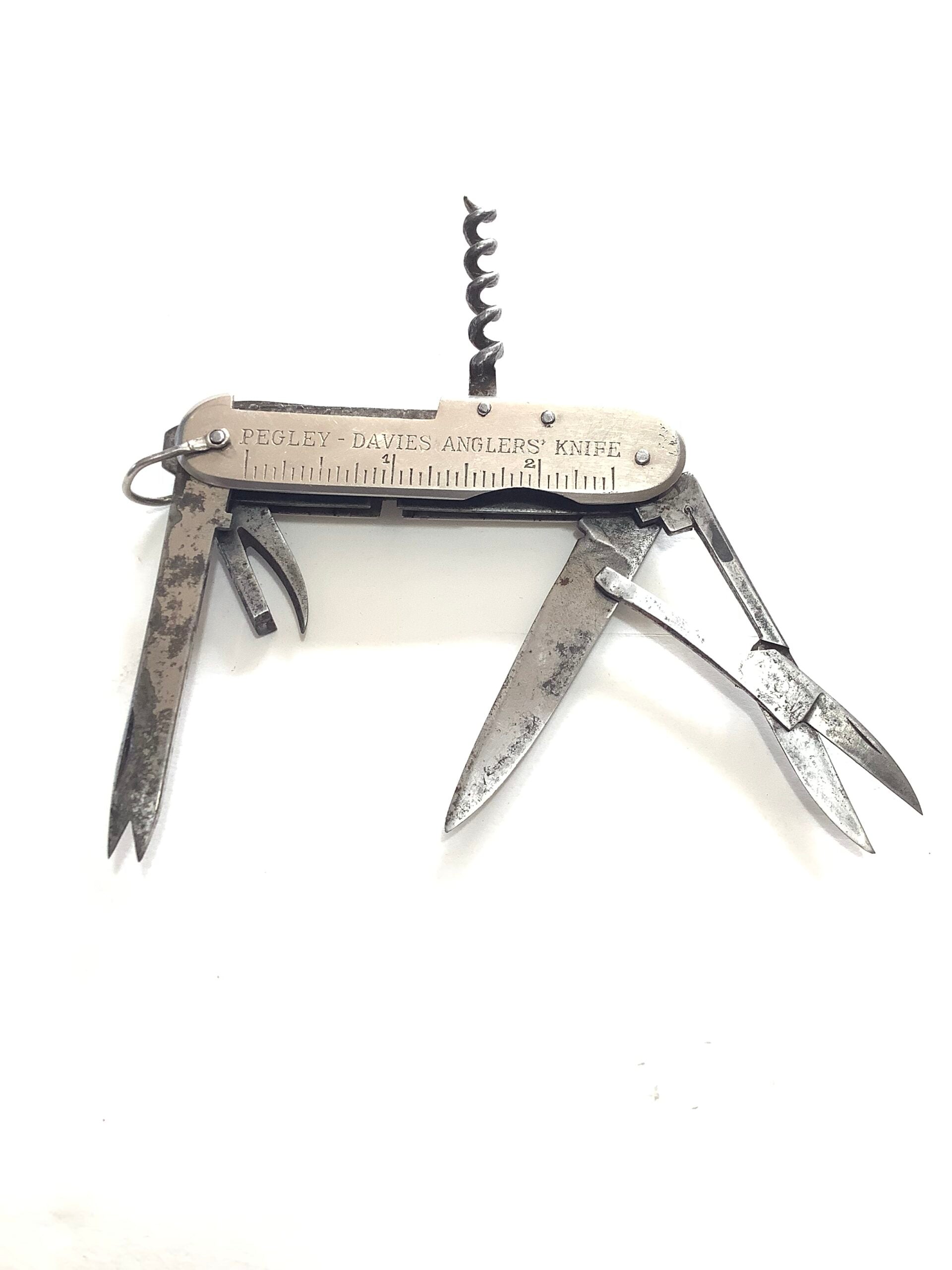 Vintage PEGLEY DAVIES Anglers Multi-tool Pocket Knife