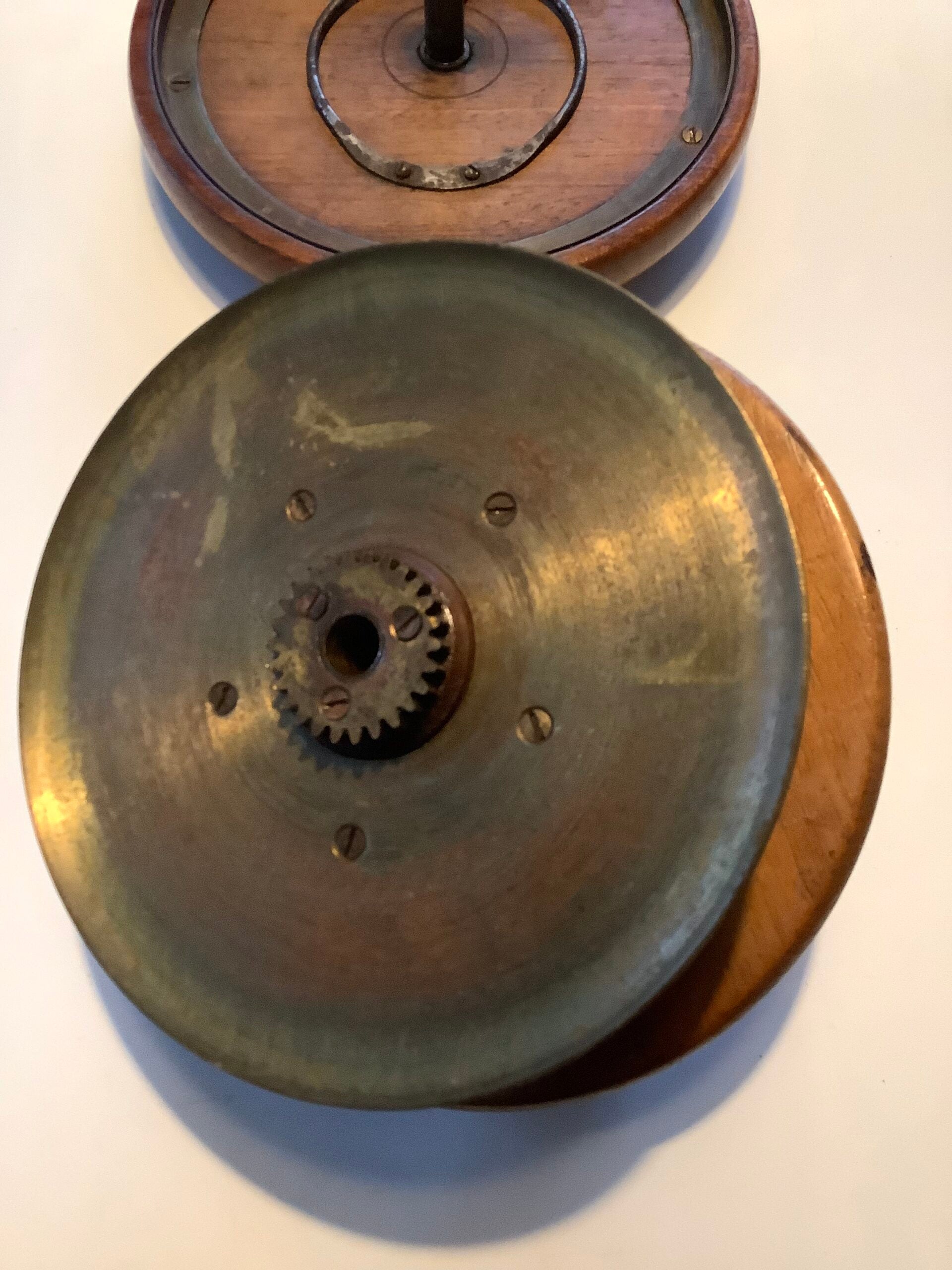 Antique Milwards Large Mahogany Brass Slater Latch Reel