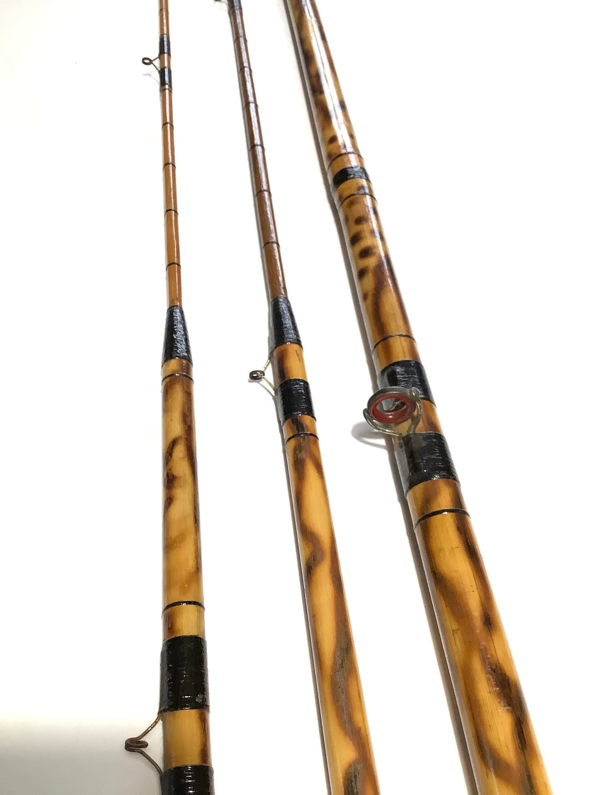 Rare HOMERS OF LONDON cane Float Rod with TWO TIPS.
