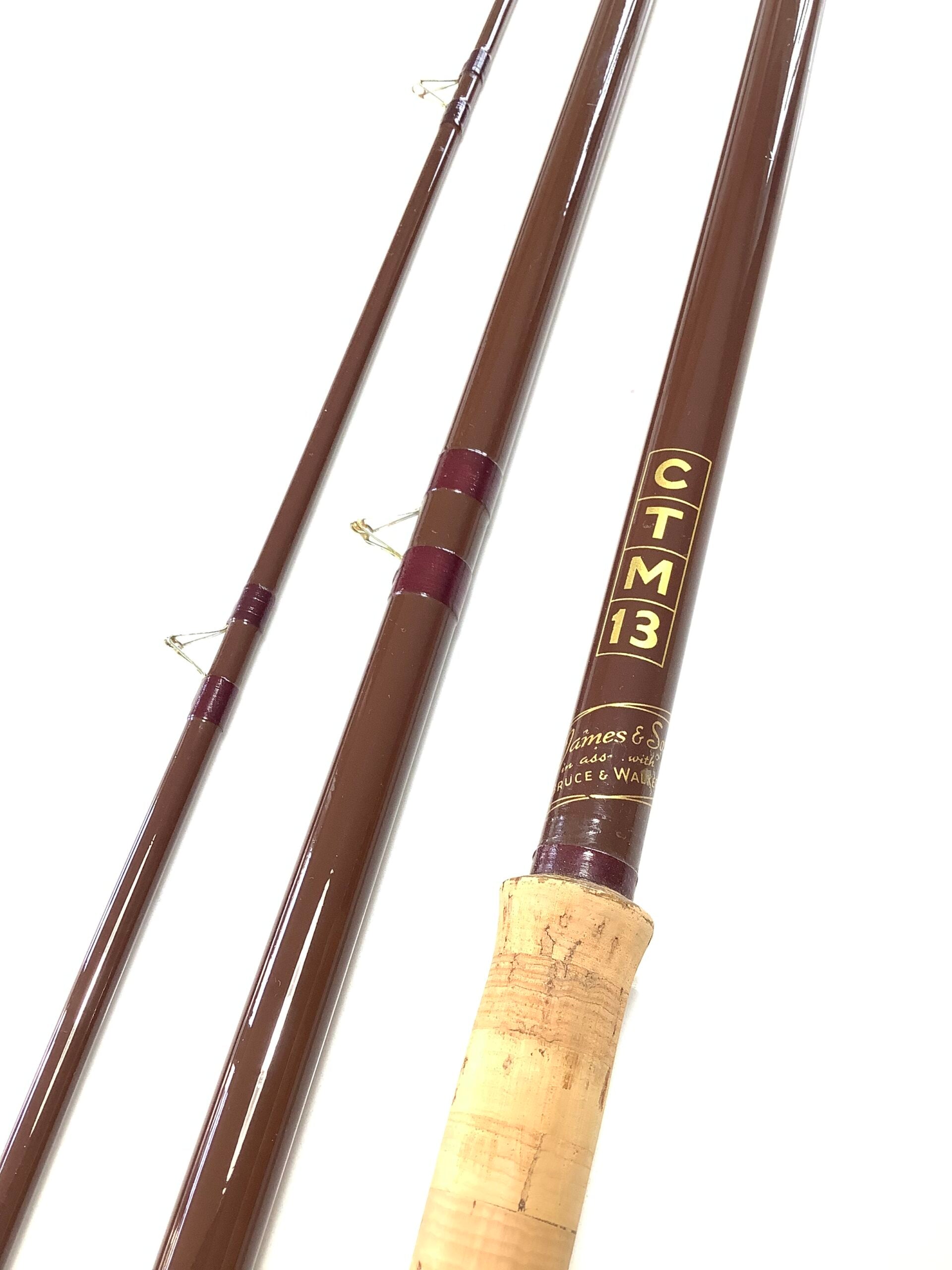 Vintage BRUCE WALKER  With B. JAMES Float Rod 13ft