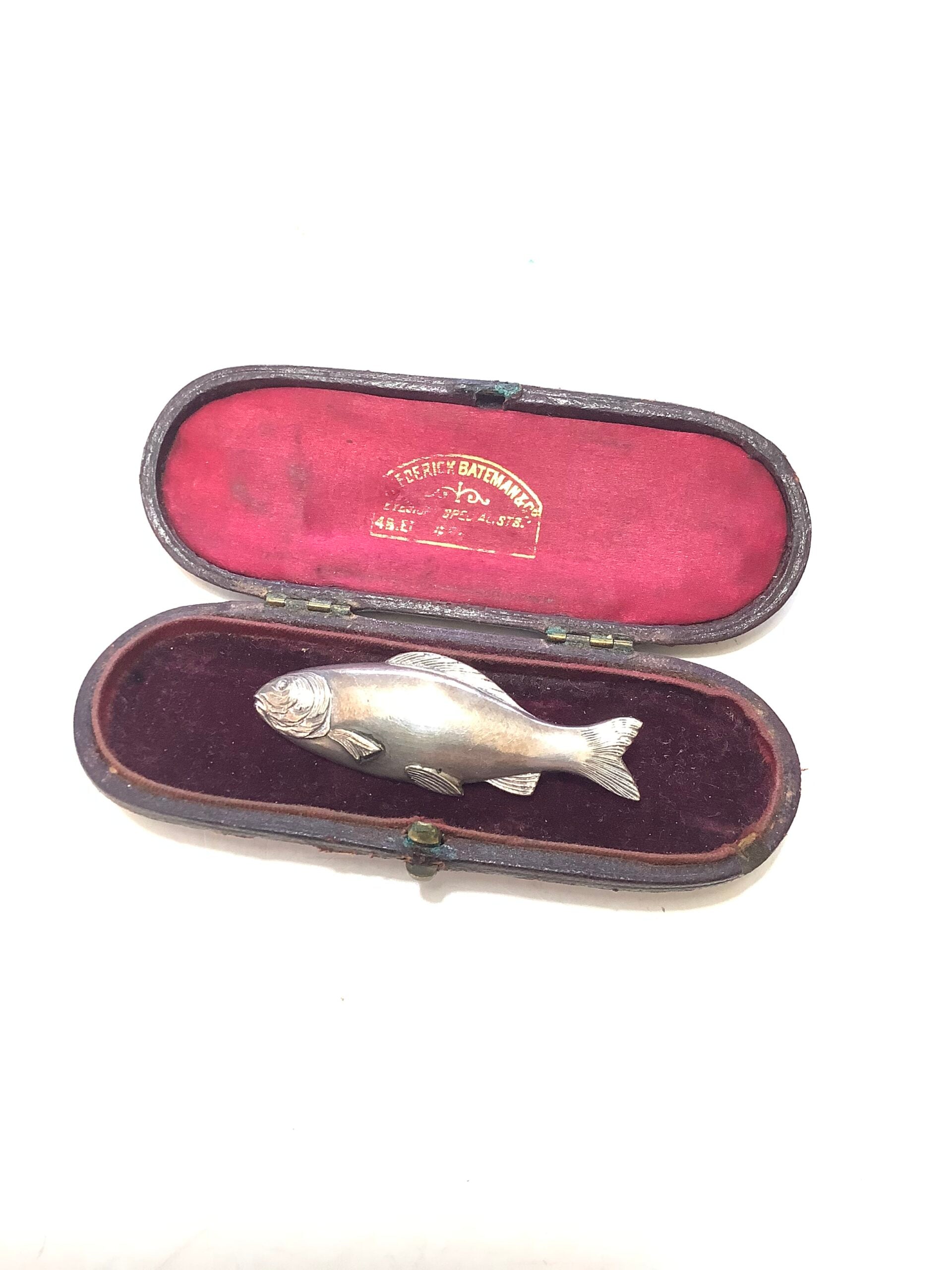 Antique Silver Fish with Victorian Kite Mark Stamp