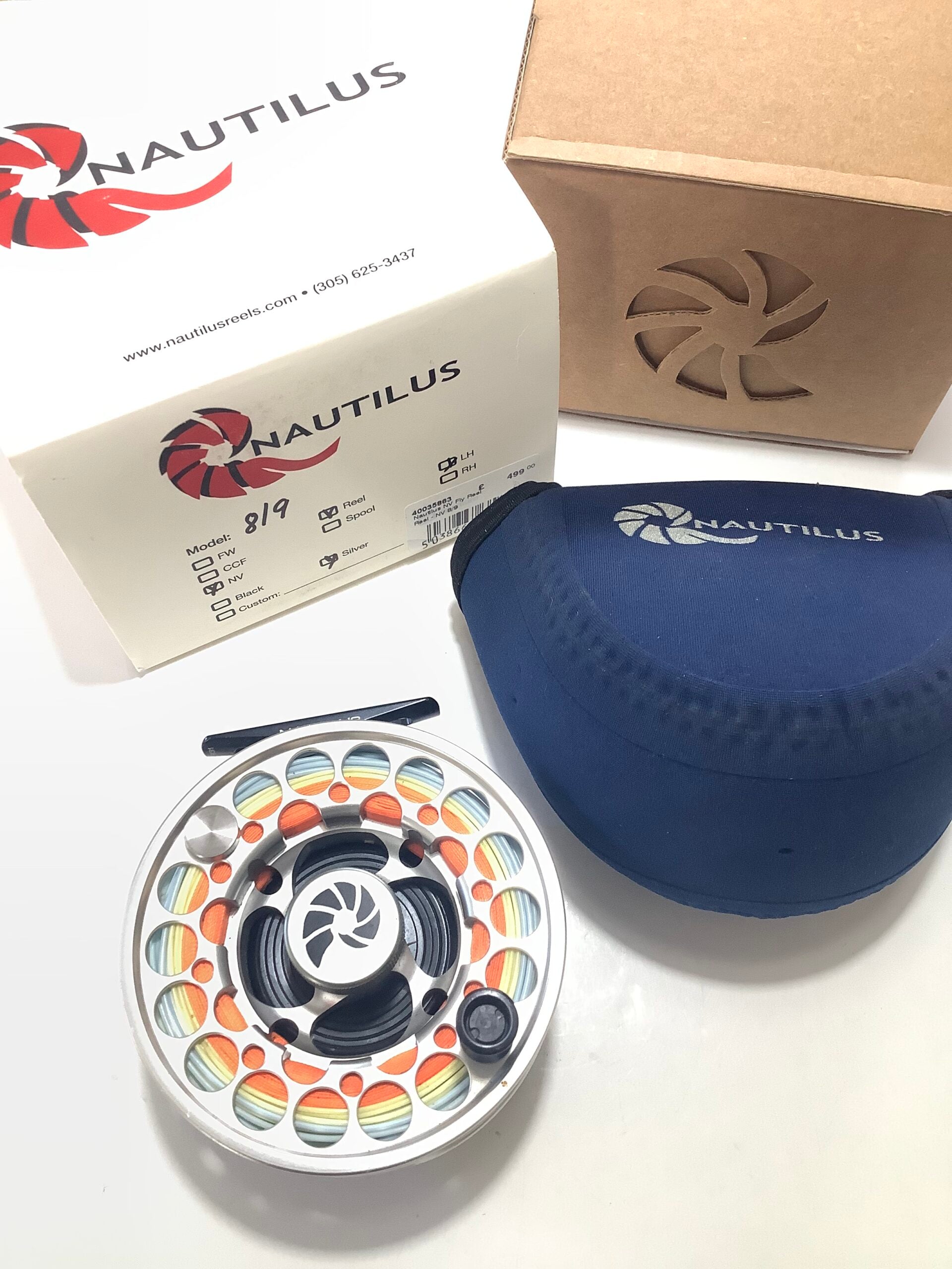 NAUTILUS #8/9 FLY REEL WITH NEW LINE BACKING