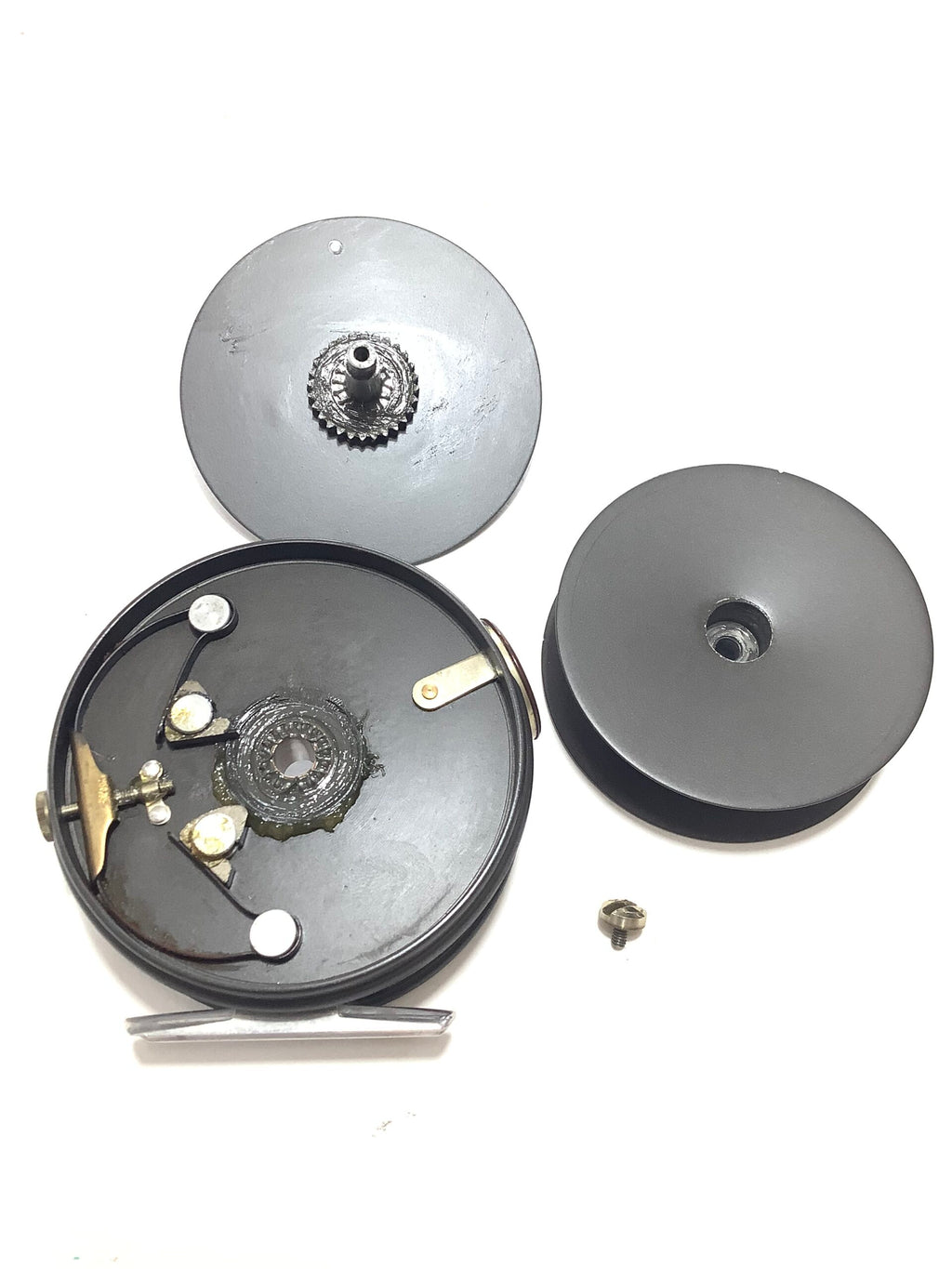 Vintage Hardy Bros Left Hand Wind 35/8” PERFECT Fly Reel