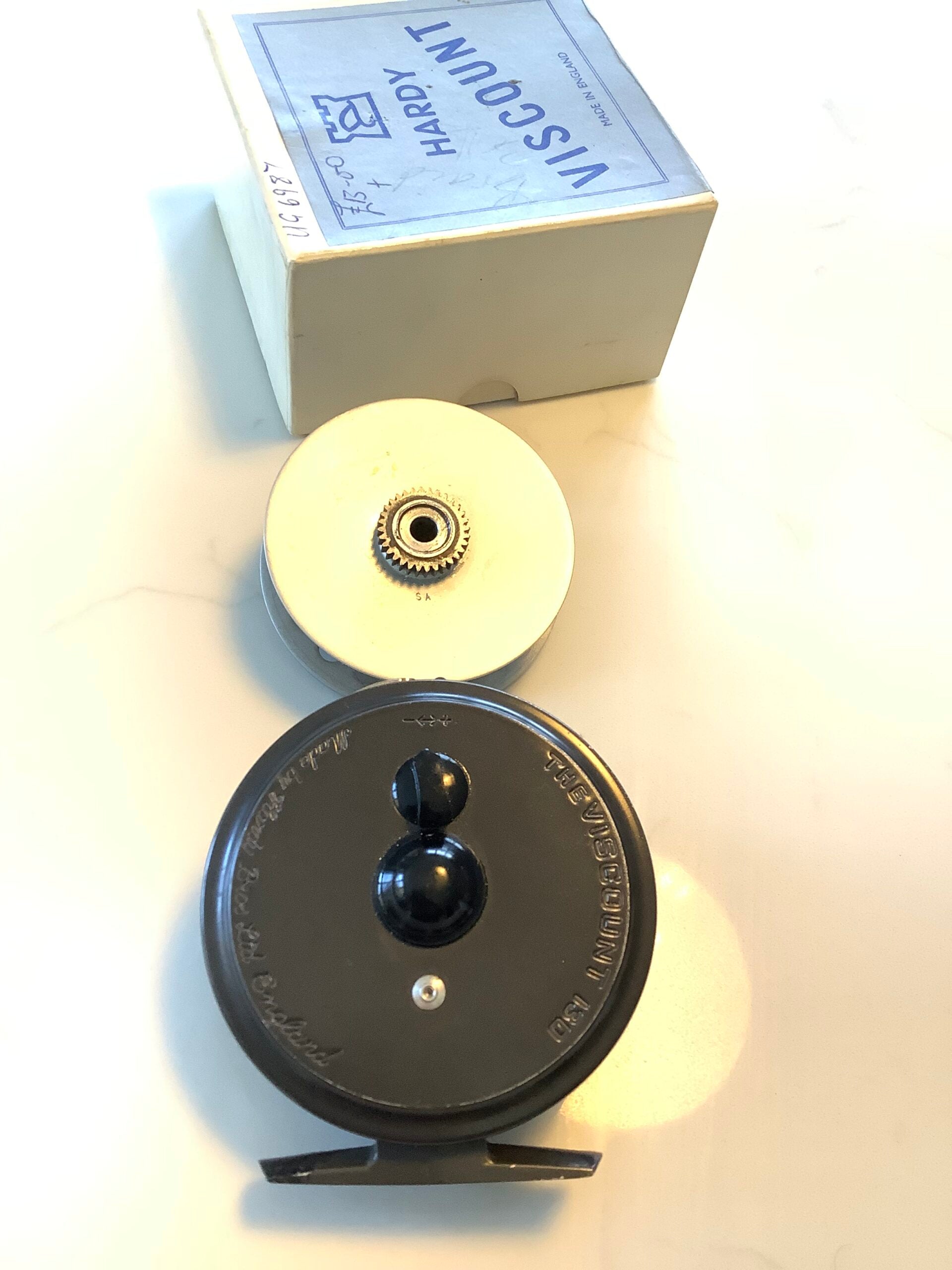 Vintage Hardy Bros VISCOUNT 130 Fly Reel + Spare Spool