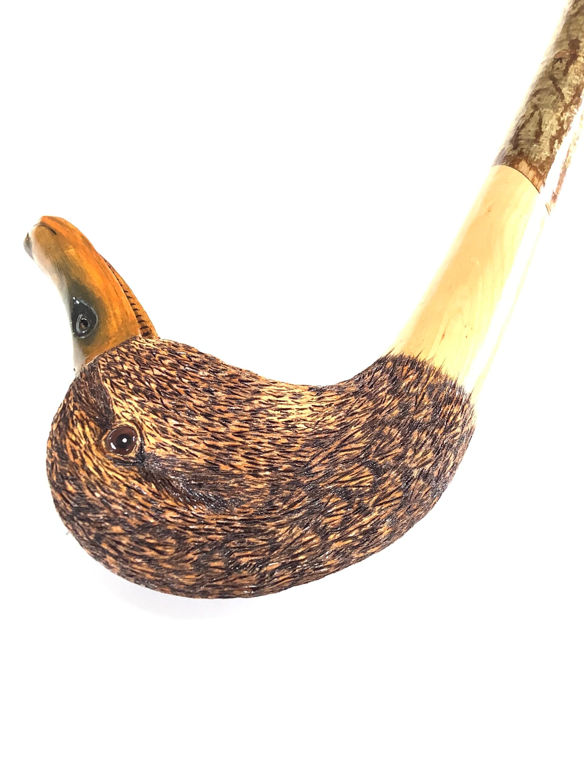 IAN TAYLOR HAND CRAFTED MALLARD WALKING STICK Maker to The Royals Celebrates