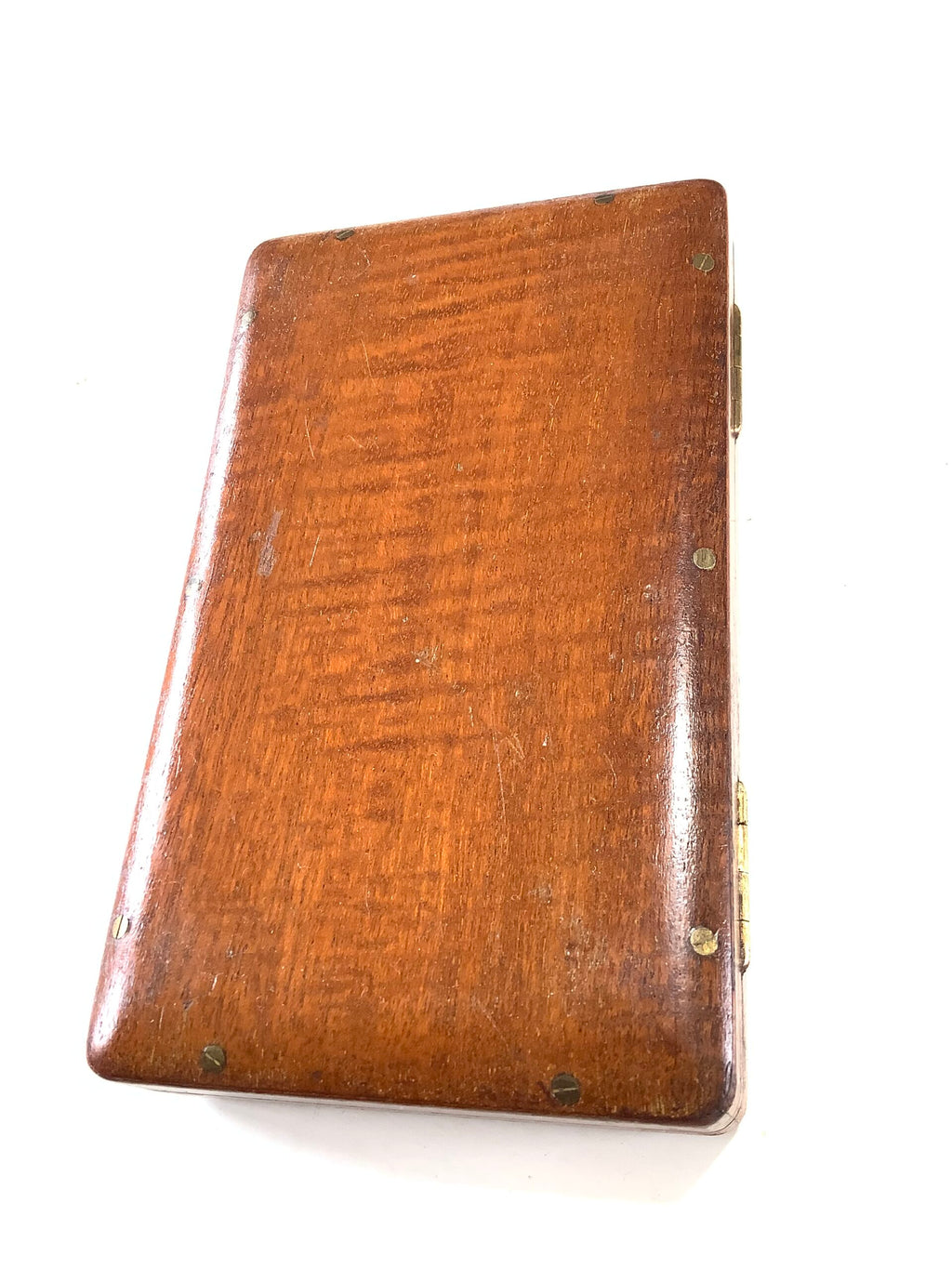 Rare Antique circa 1910 HARDY Bros “ SMALL CLUB “ Satin Mahogany Fly Box