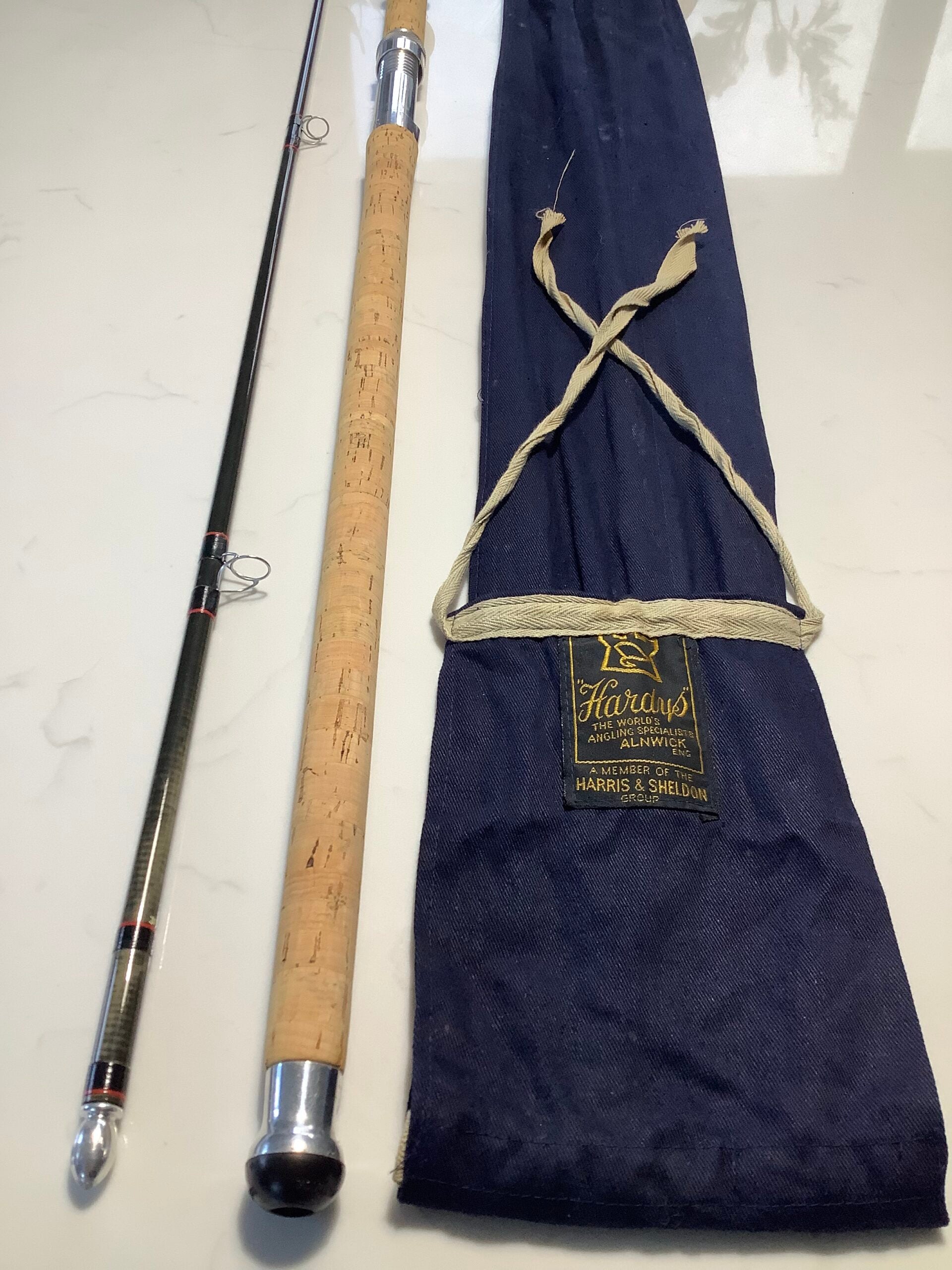 Scarce Hardy Bros 11ft Black Graphite Spinning Rod – Antique