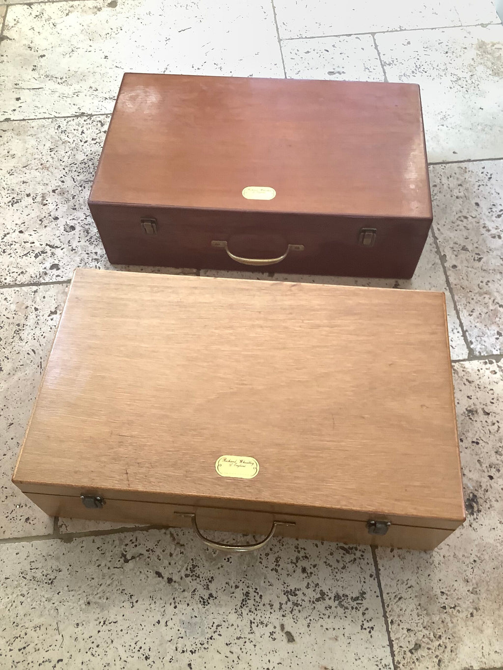 Very Rare Vintage Richard Wheatley Mahogany Fly Tyers Cabinet