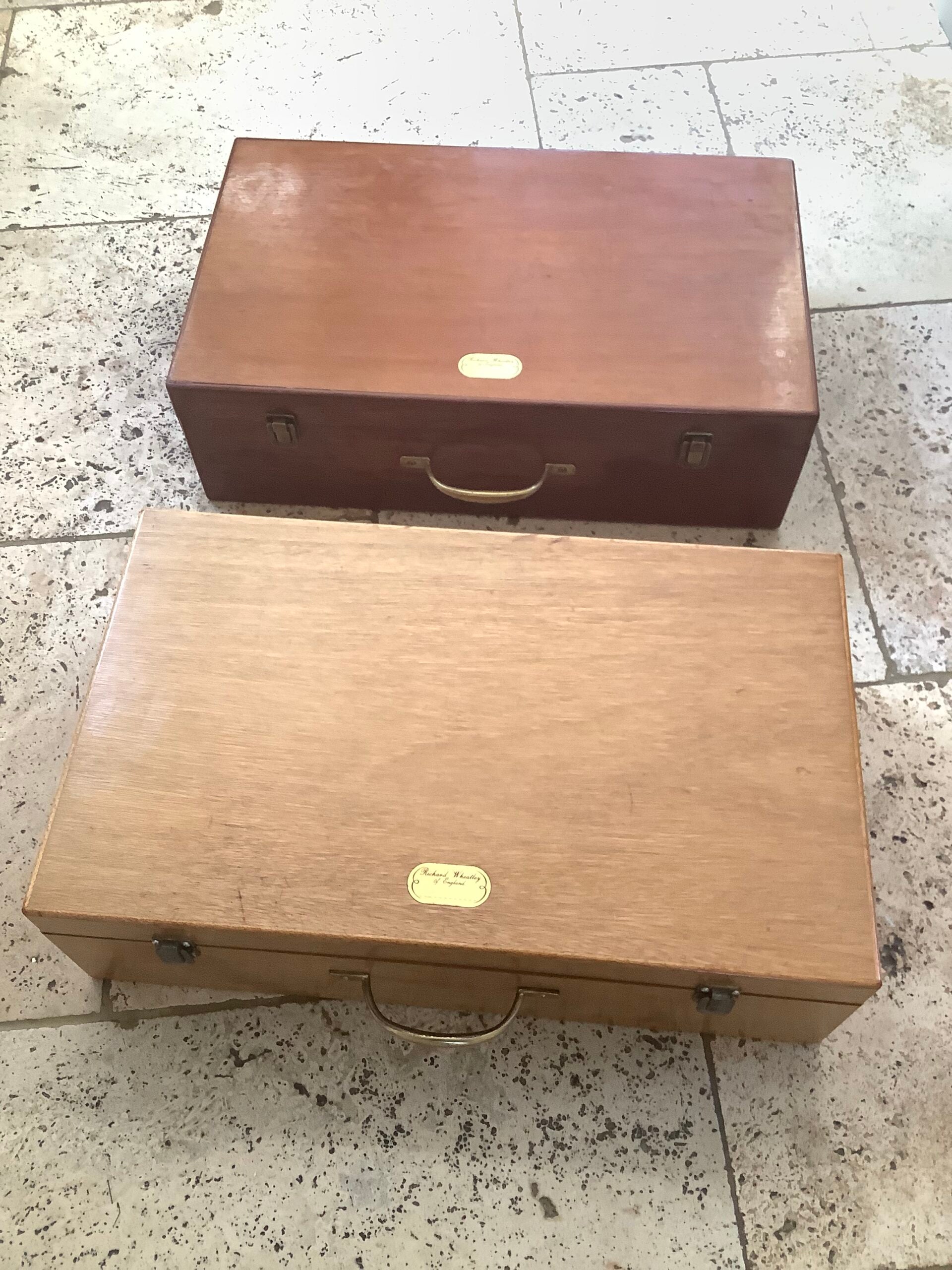 Very Rare Vintage Richard Wheatley Mahogany Fly Tyers Cabinet