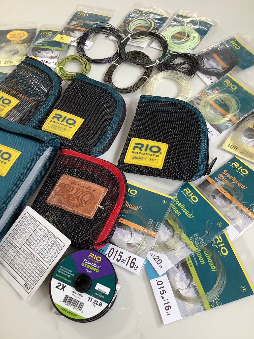 A Job Lot Of RIO Wallets Tapered leaders, some unused all good to fish…